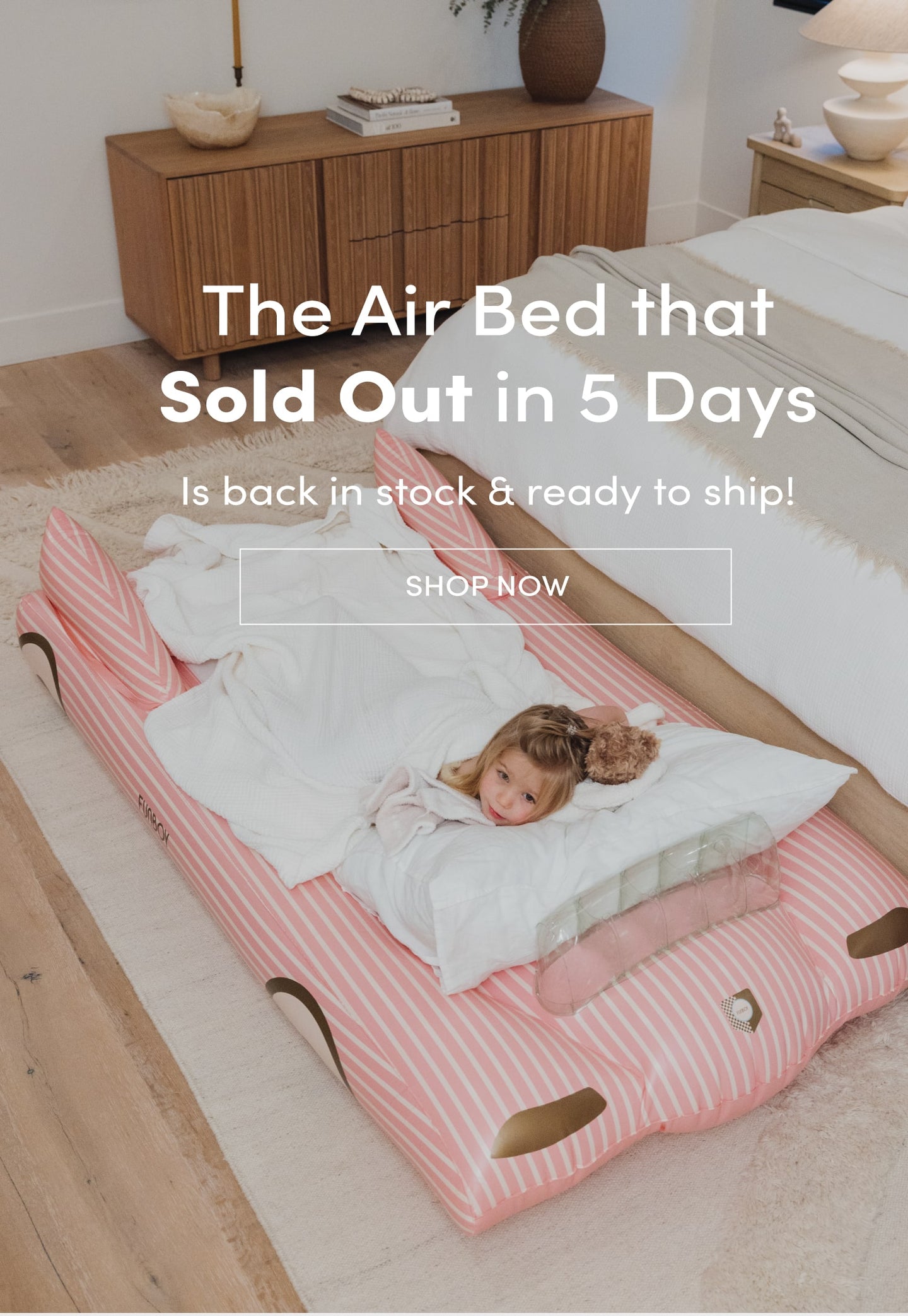 The Air Bed that Sold Out in 5 Days. Back in stock and ready to ship! Shop Now