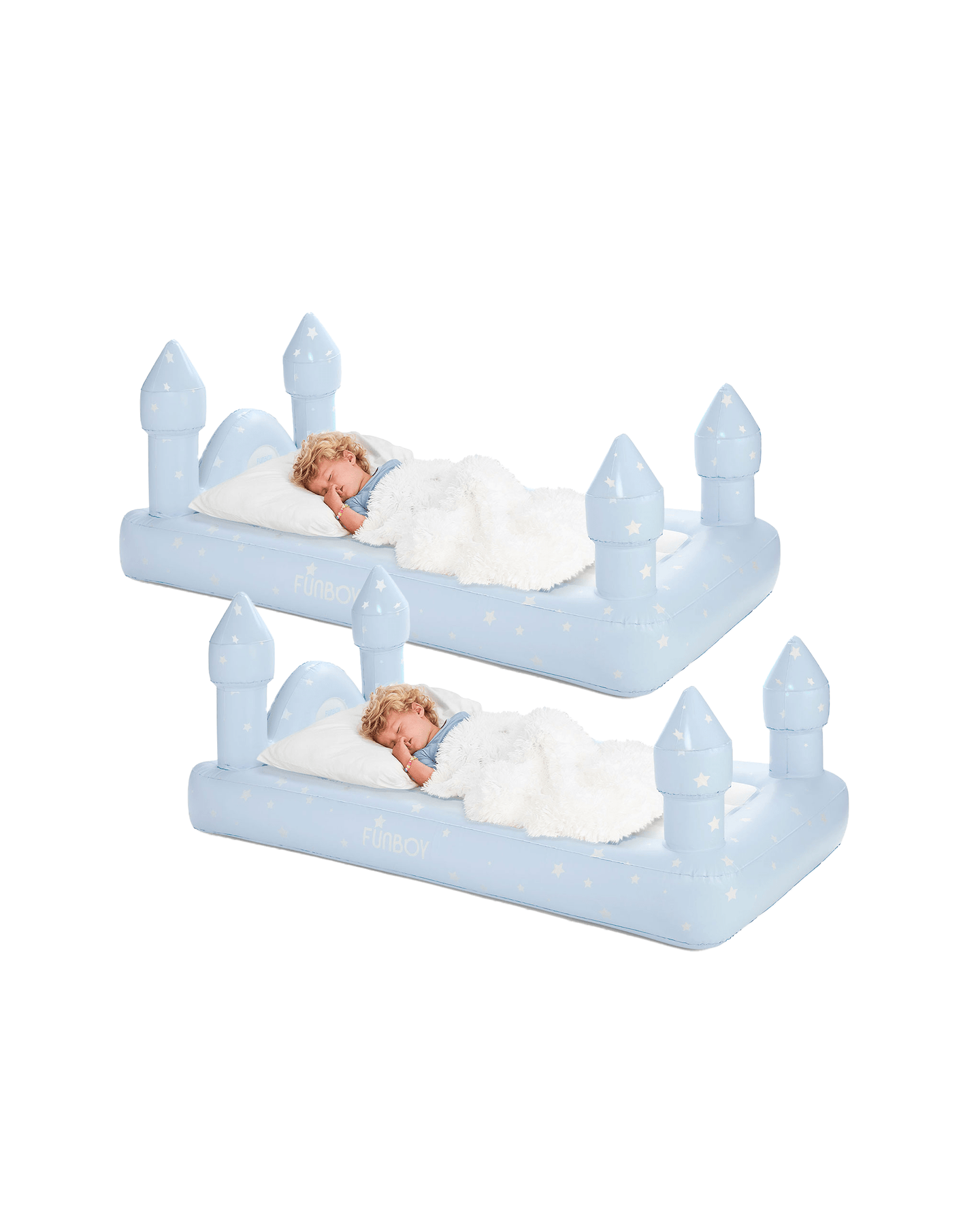 FUNBOY Sleepover Bed - Blue Castle Air Mattress