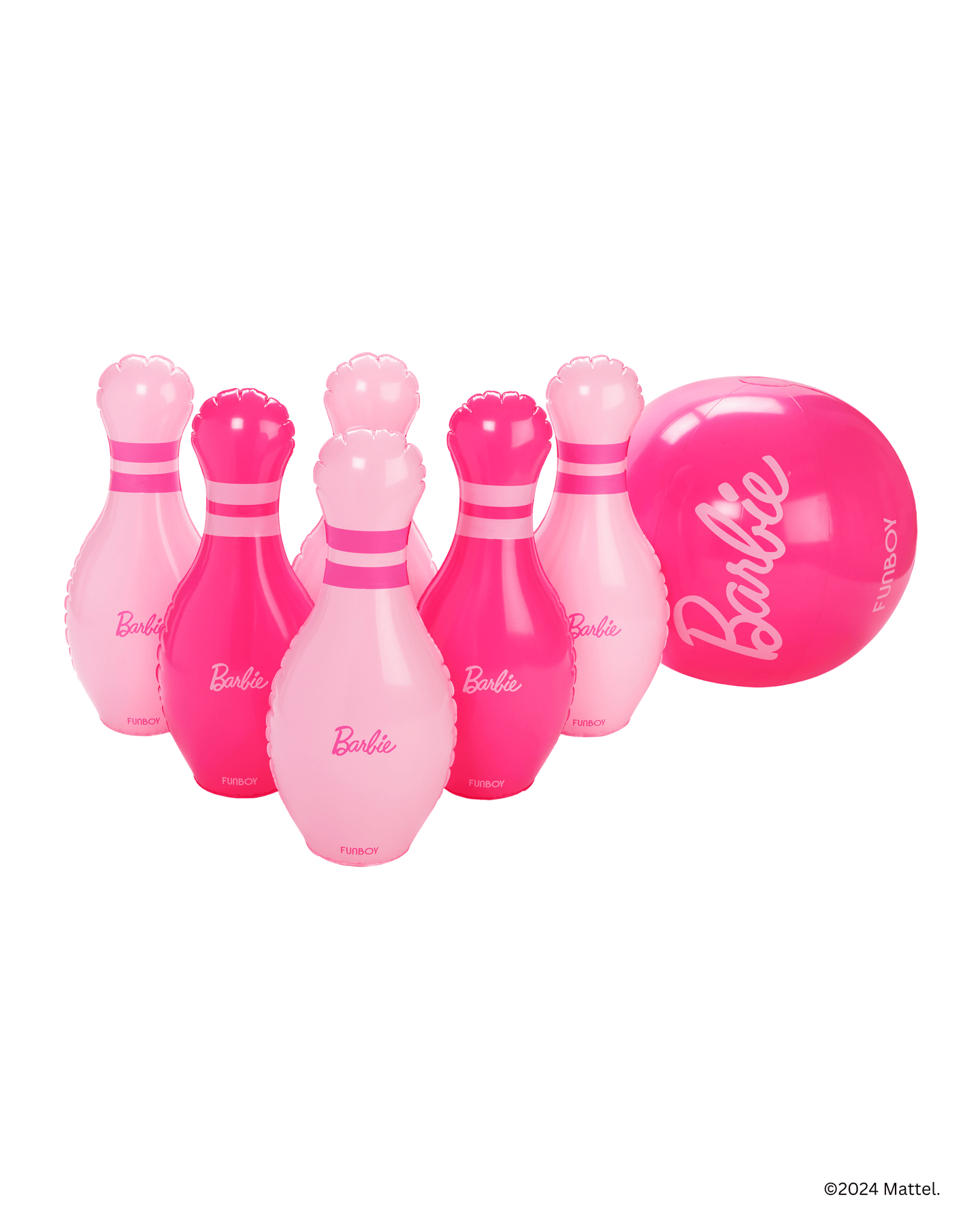 FUNBOY X Barbie™ Inflatable Backyard Bowling Set