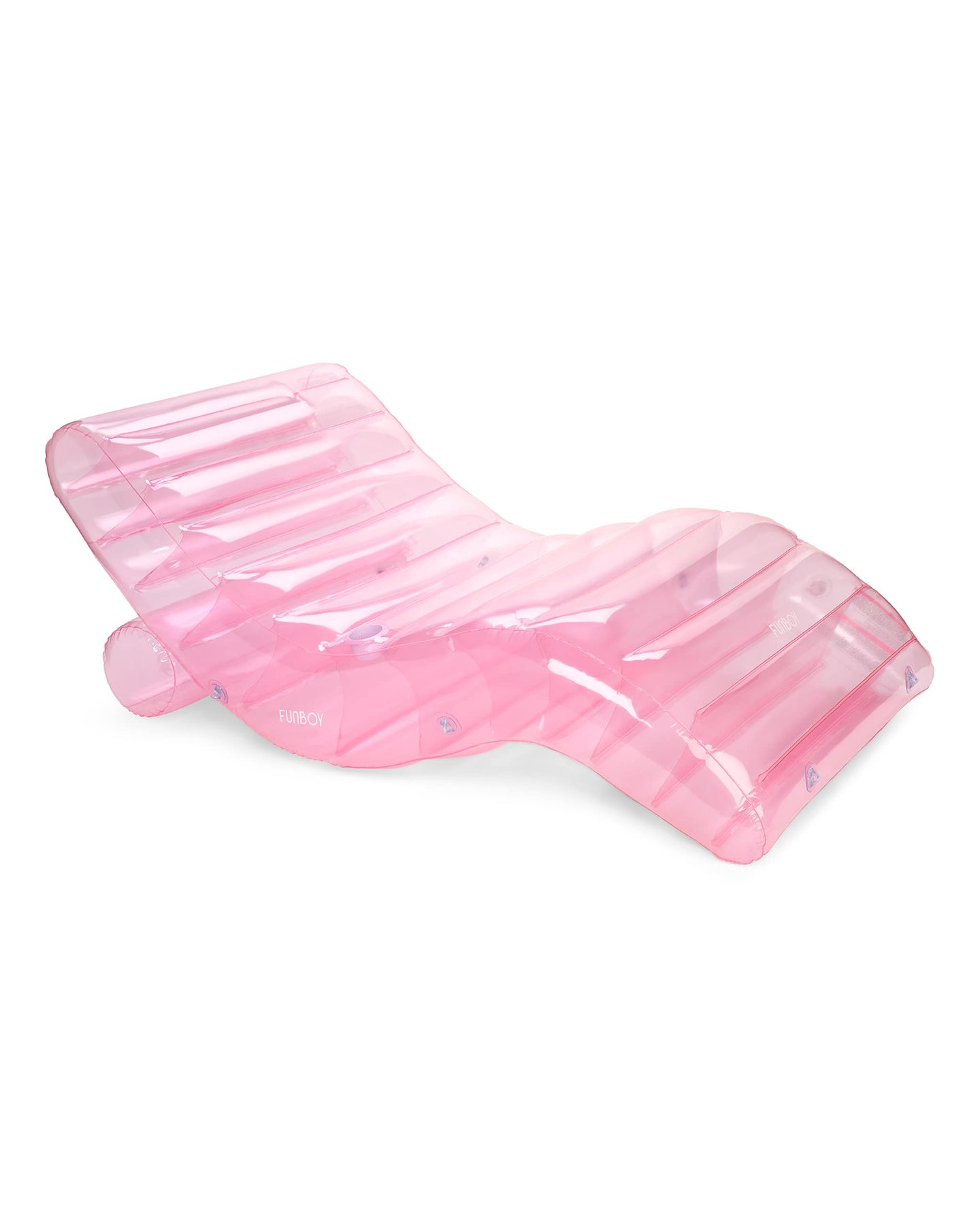 Clear Pink Chaise Lounger Pool Float