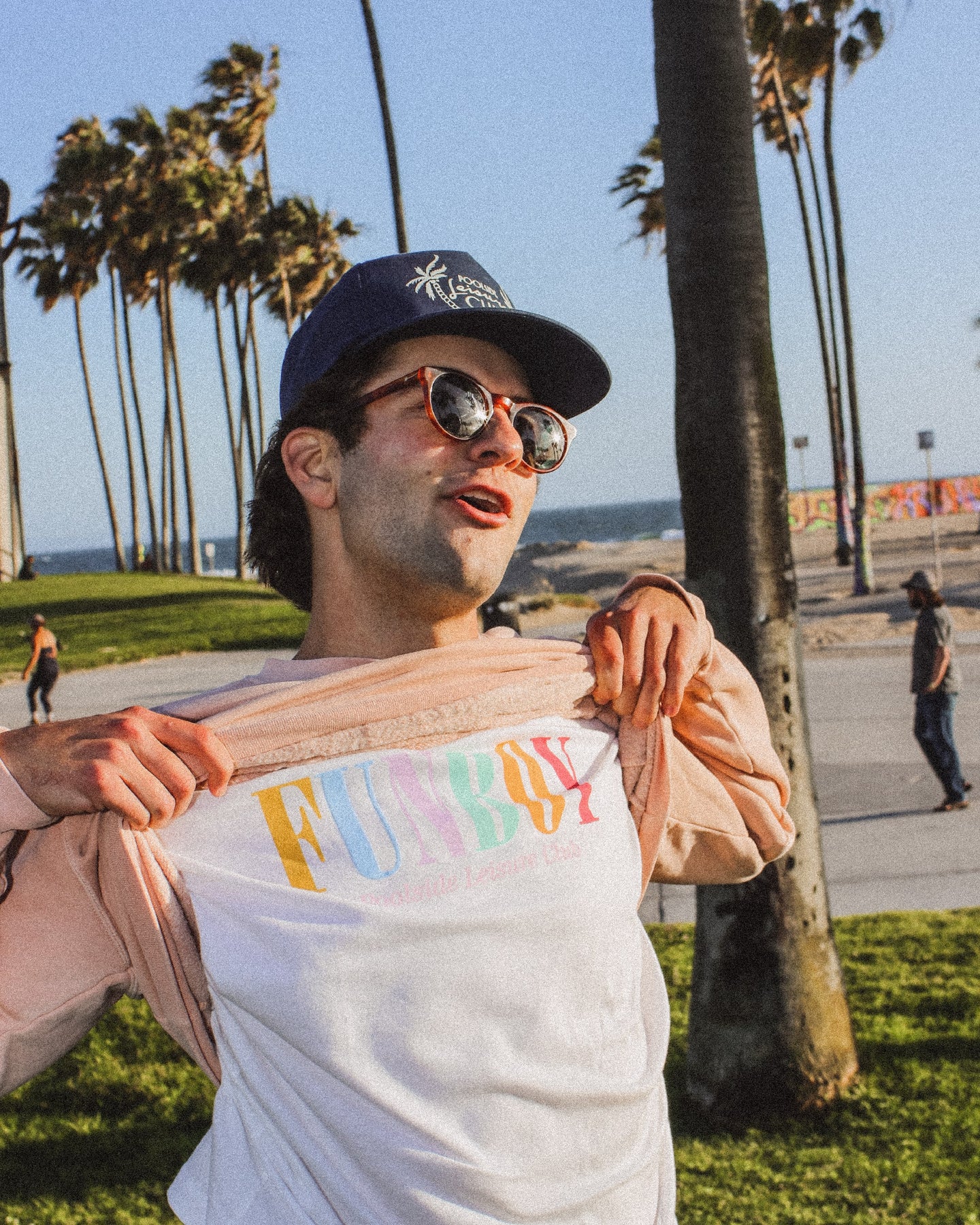 Funboy Merch - White Varsity Tee