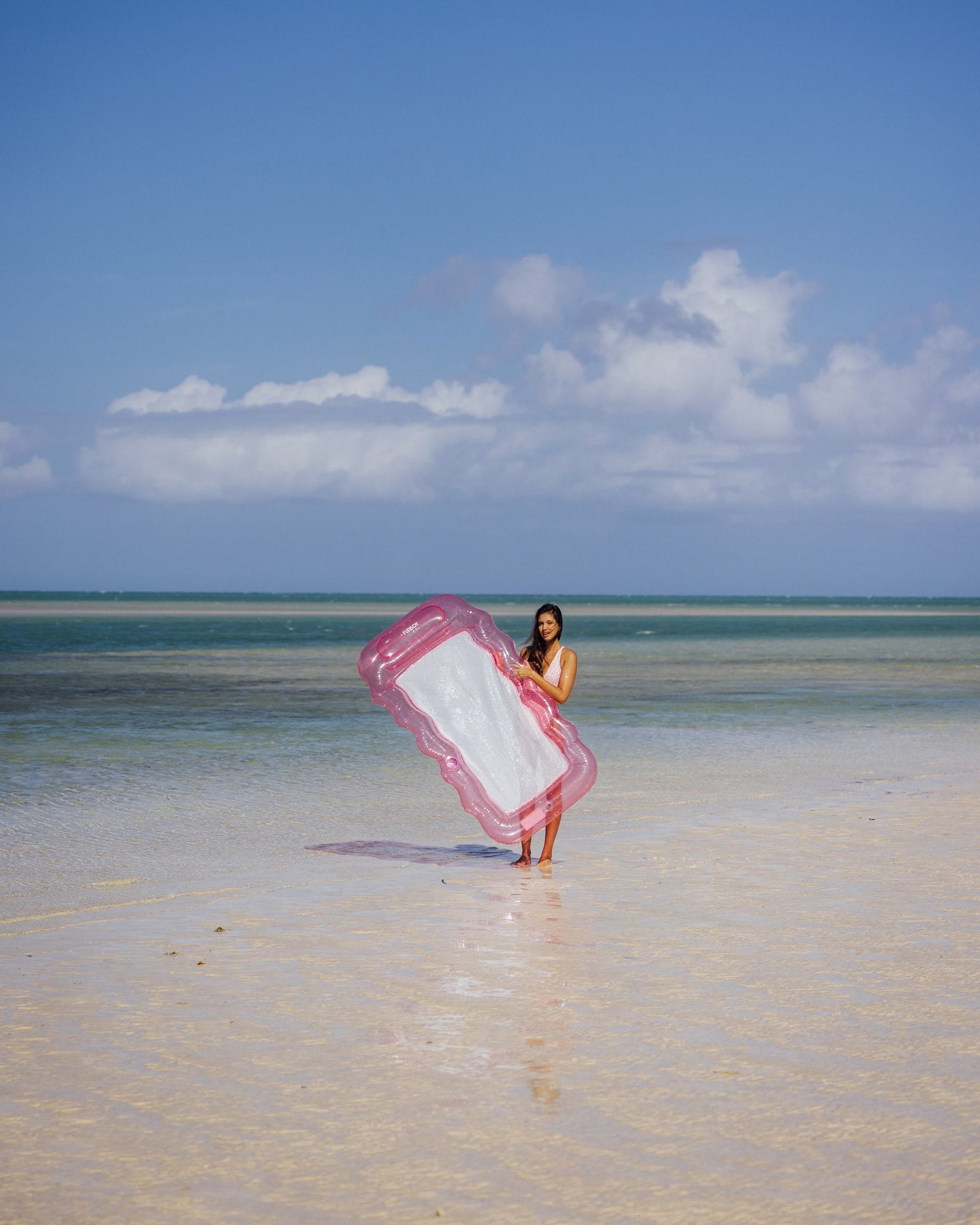 Pink Pool Float - FUNBOY Mesh Lounger