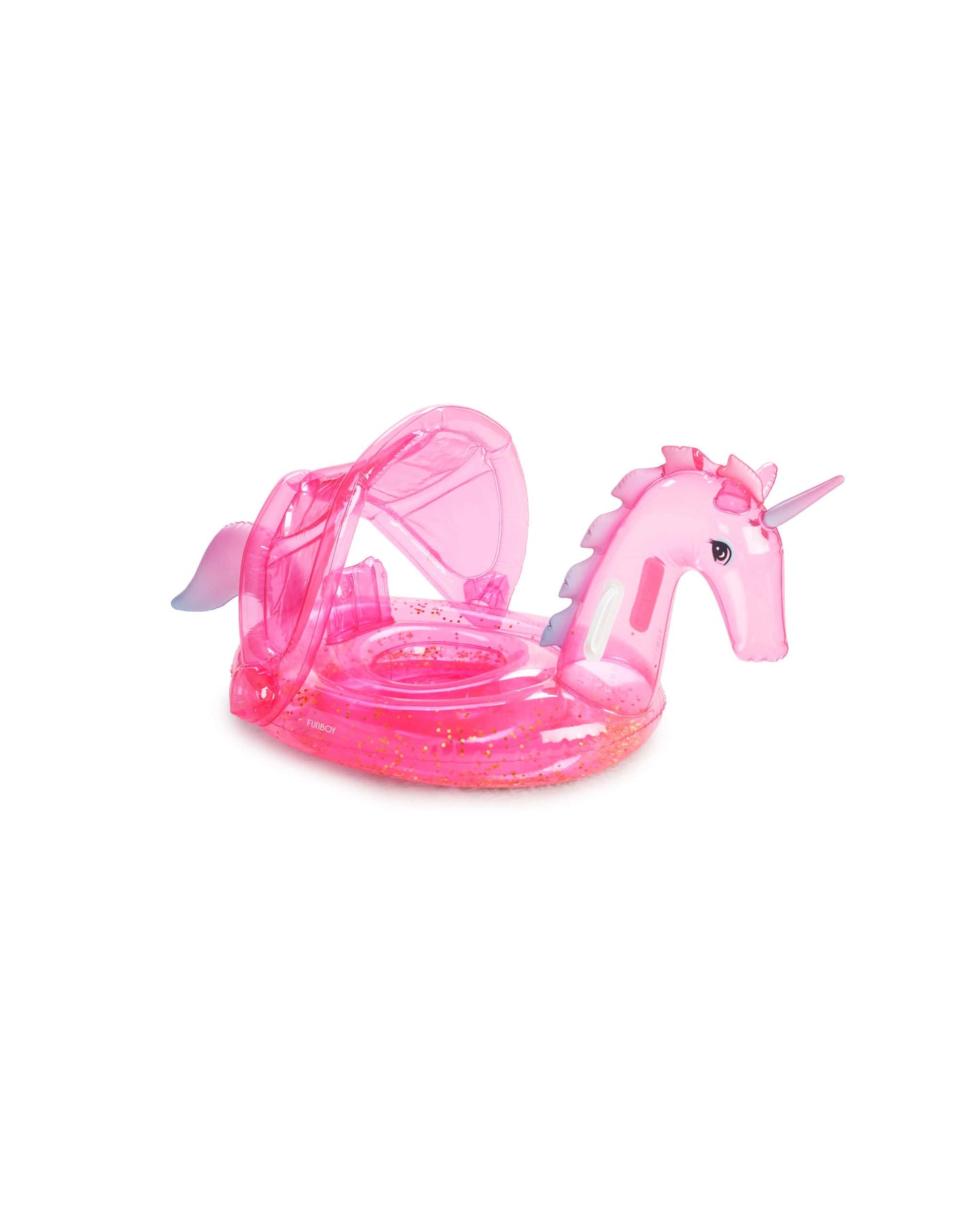Baby Pool Float w/ Shade - Pink Unicorn
