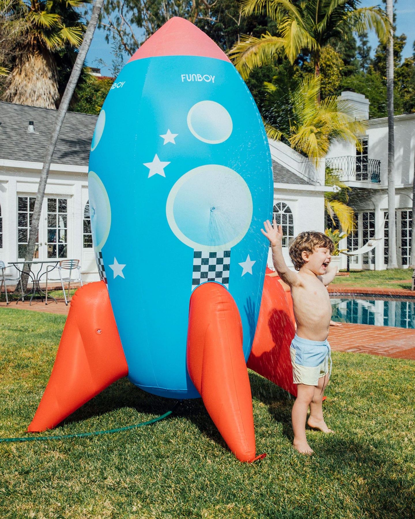 Kids Backyard Spaceship Water Sprinkler