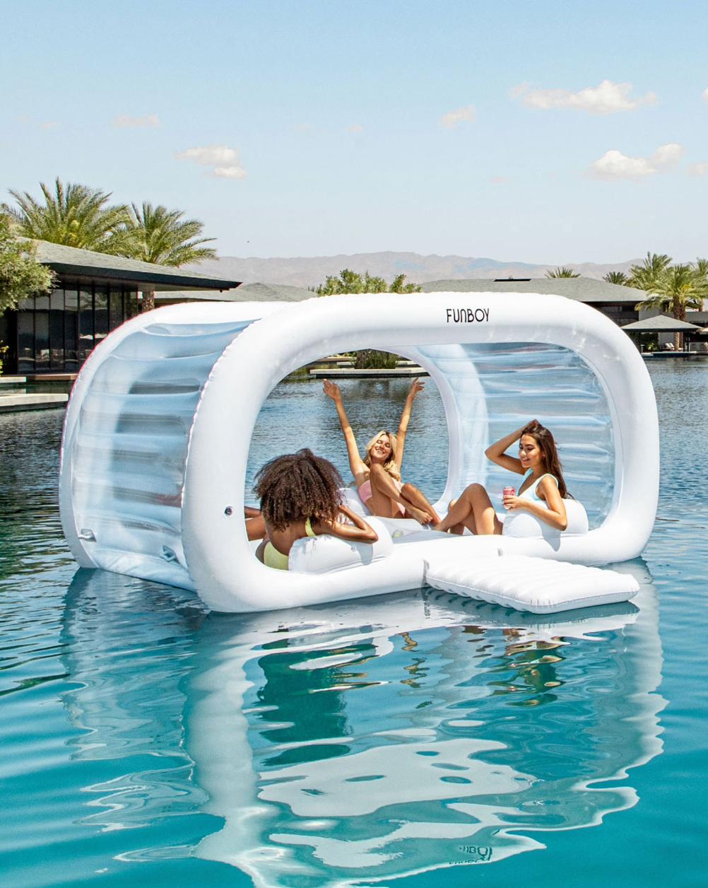 White Pool Floats
