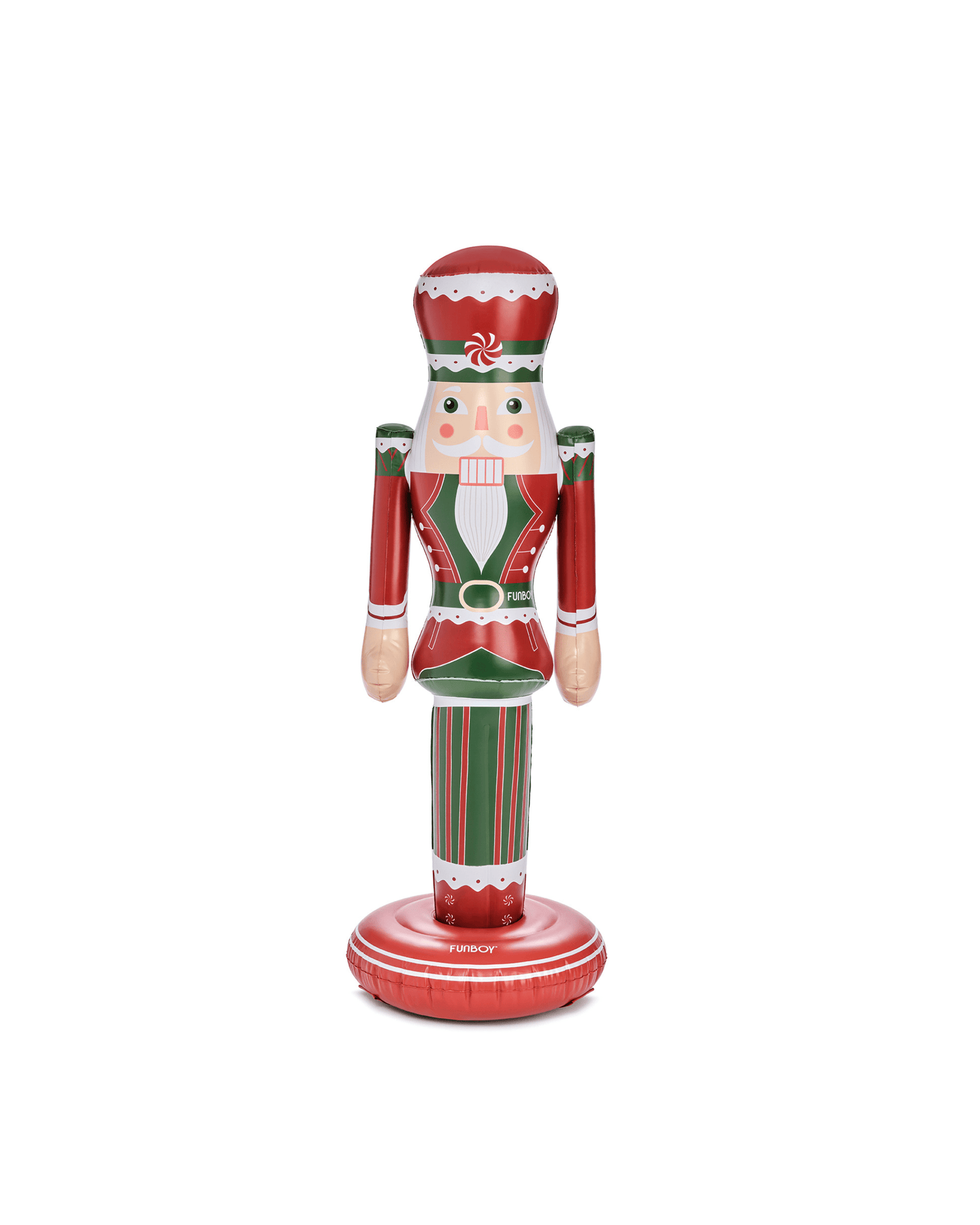 Inflatable Christmas 3.5 foot nutcracker decorations on a white background