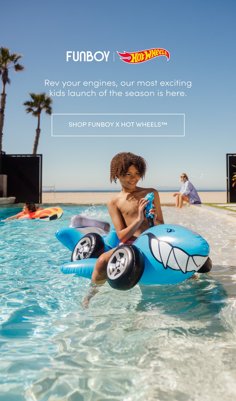 FUNBOY x Hot Wheels. Rev your engines, our most exciting kids launch of the season is here. Shop FUNBOY x Hot Wheels