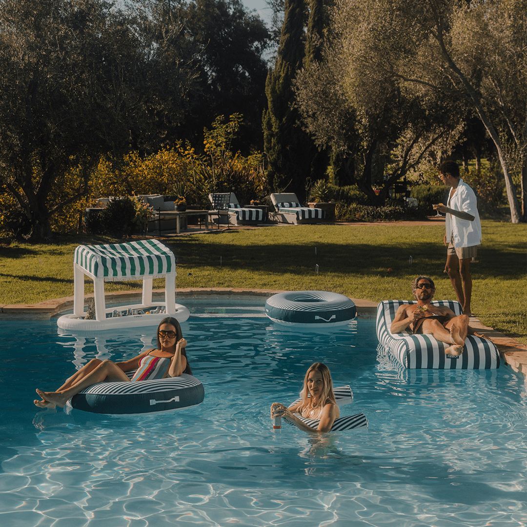 Floating Bar Raft Green Floating Cabana Bar - FUNBOY