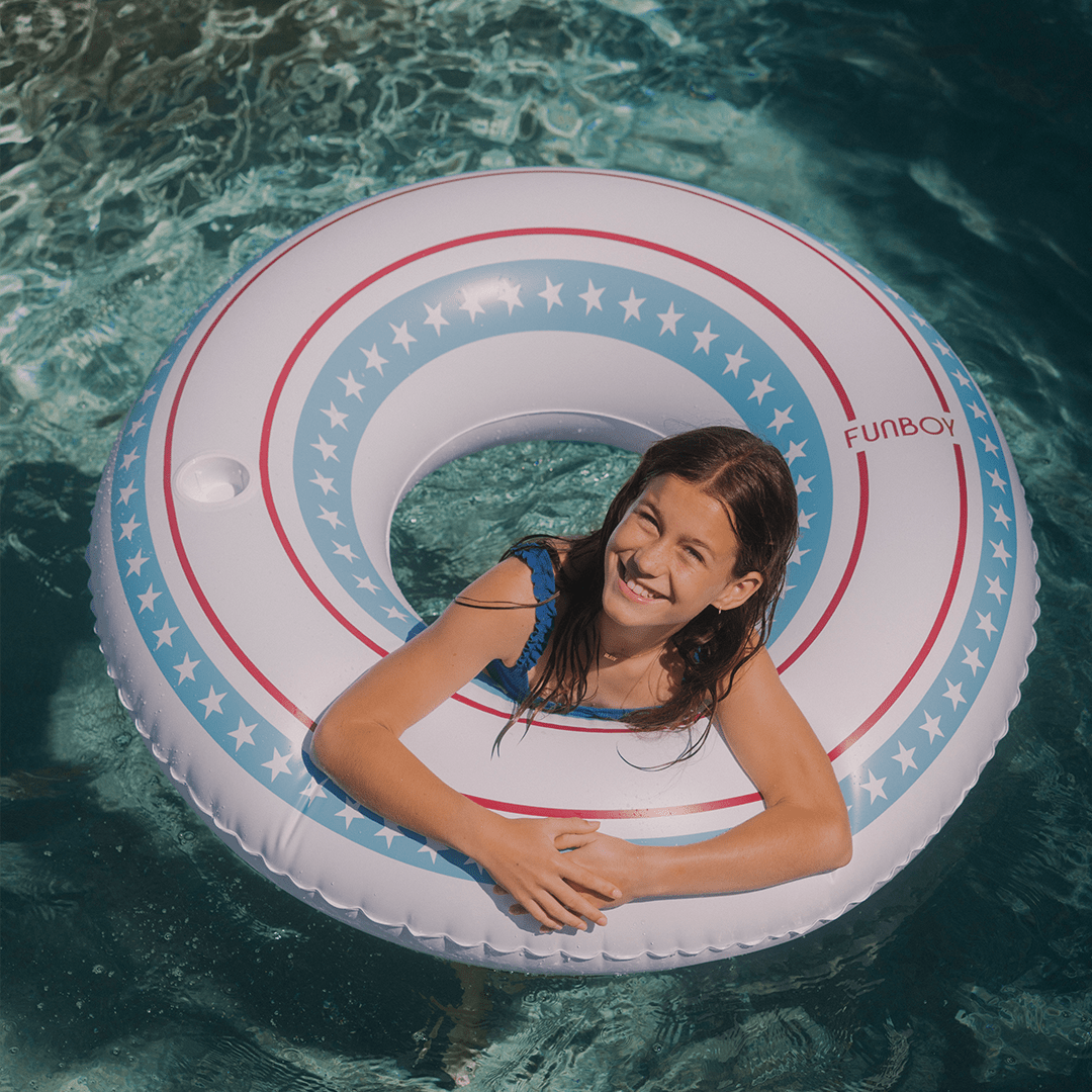 Red, White and Blue Tube Float