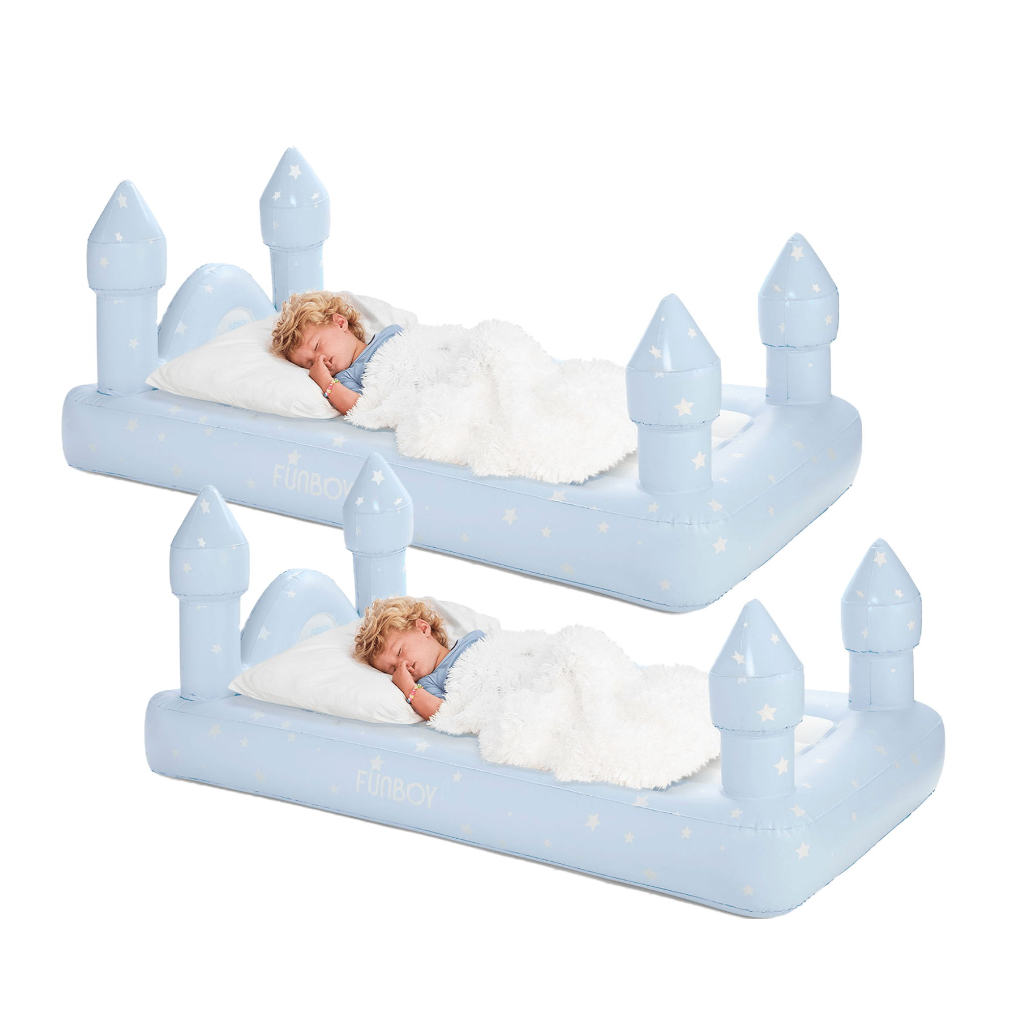 FUNBOY Sleepover Bed - Blue Castle Air Mattress
