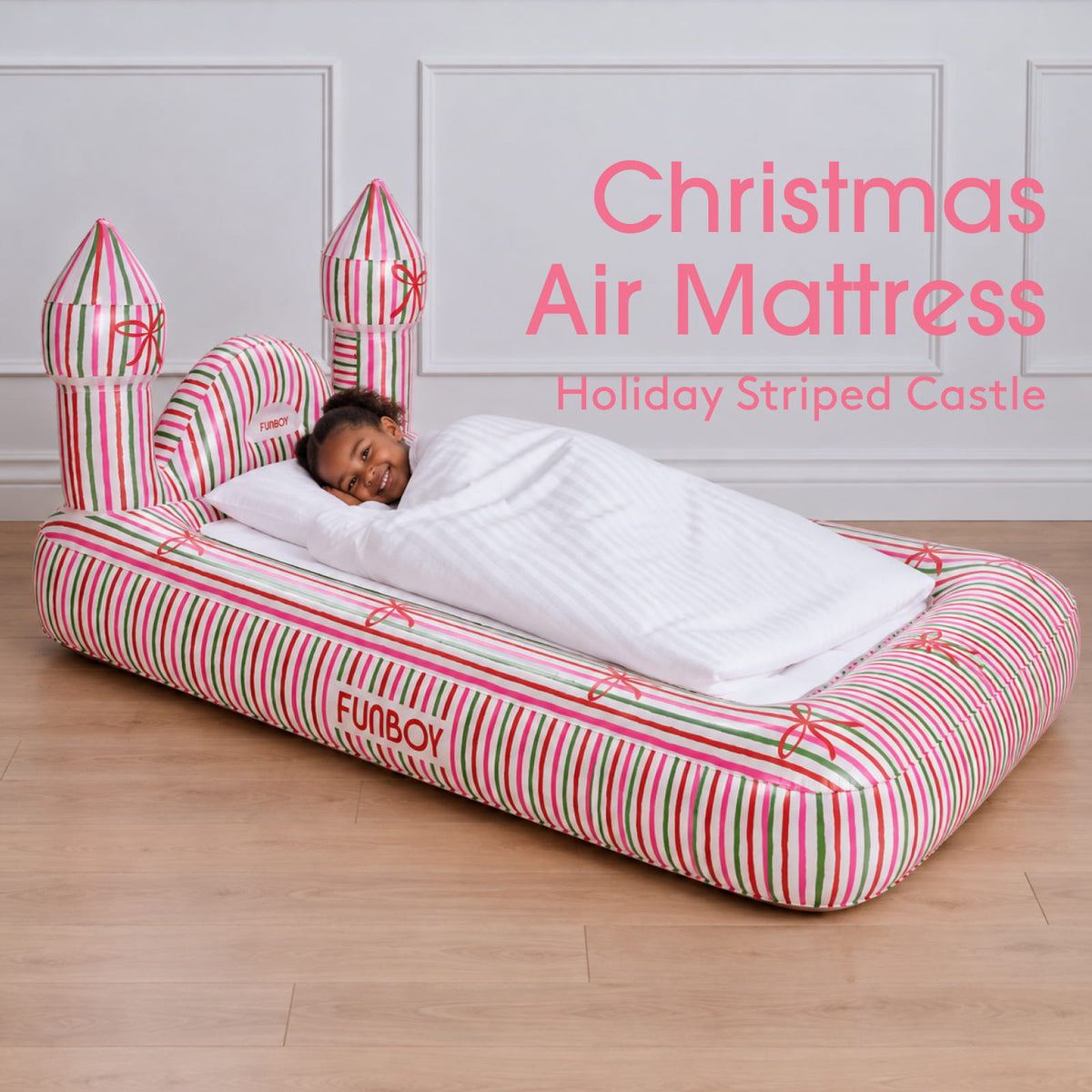 Christmas Air Mattress Holiday Striped Bed