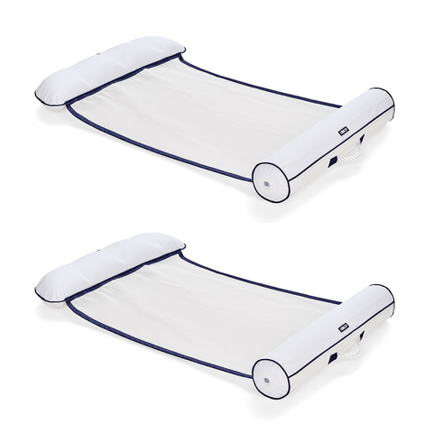 Premium Fabric Pool Hammock White - FUNBOY