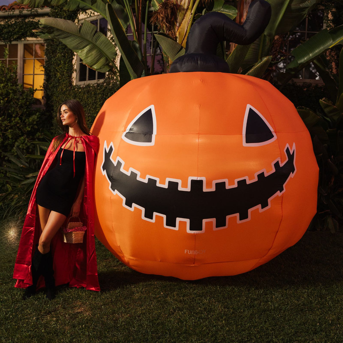 Self-Inflating Halloween Pumpkin