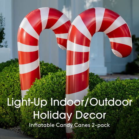 Outdoor Holiday Decor' and 'Inflatable Candy Canes 2-pack'.