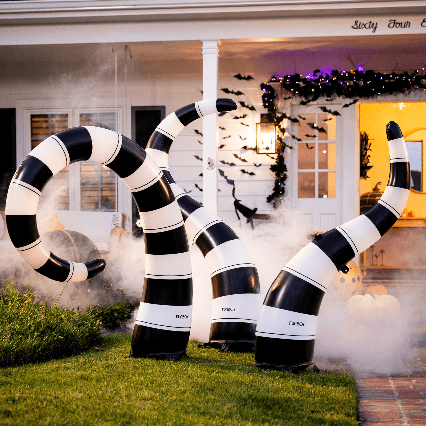 thumbnail interactive-video image 1 of EKCREA 3 Inflatable Snake, 47in Fake Snakes, Pvc Pool Floats Snakes 1 of 11