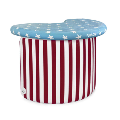 4th of July, red, white and blue pop-up inflatable party bar