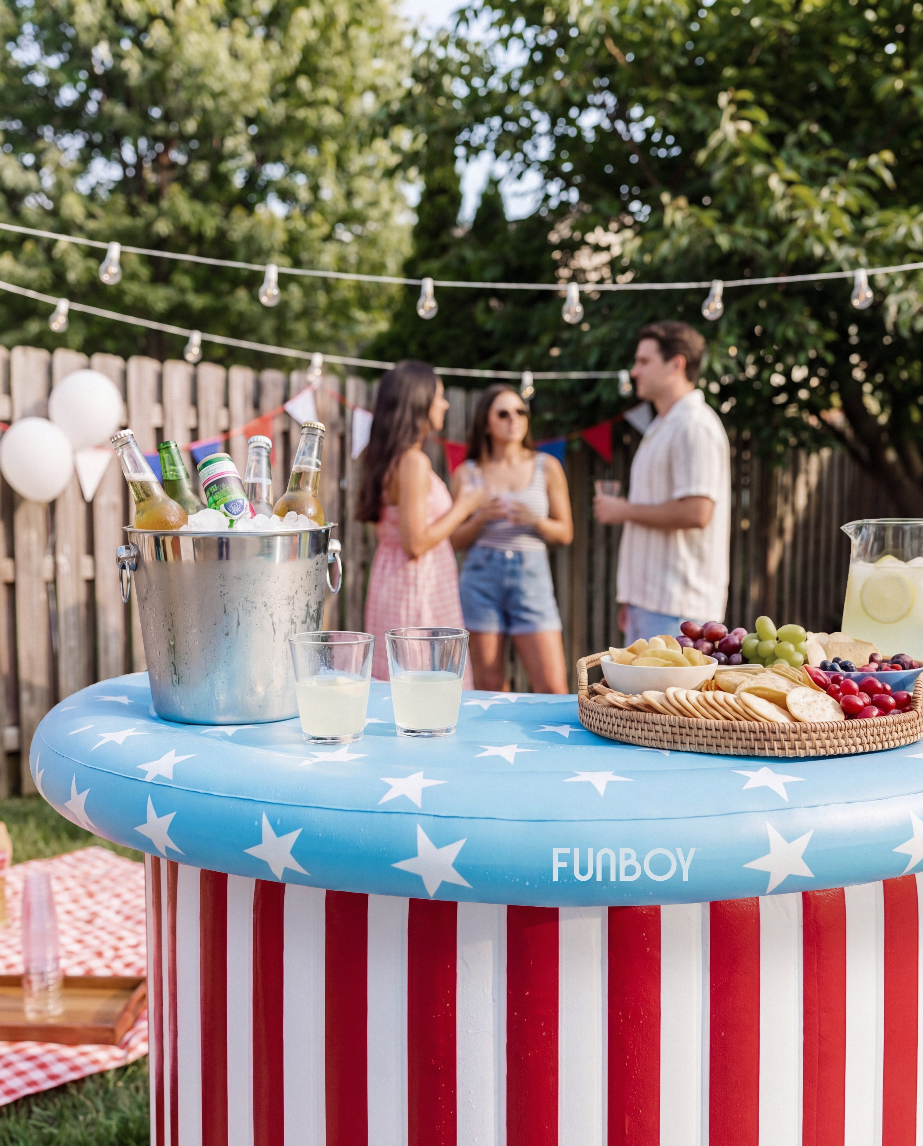red white and blue party bar!