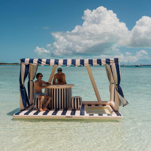 Giant VIP Cabana Island by FUNBOY floating in the water