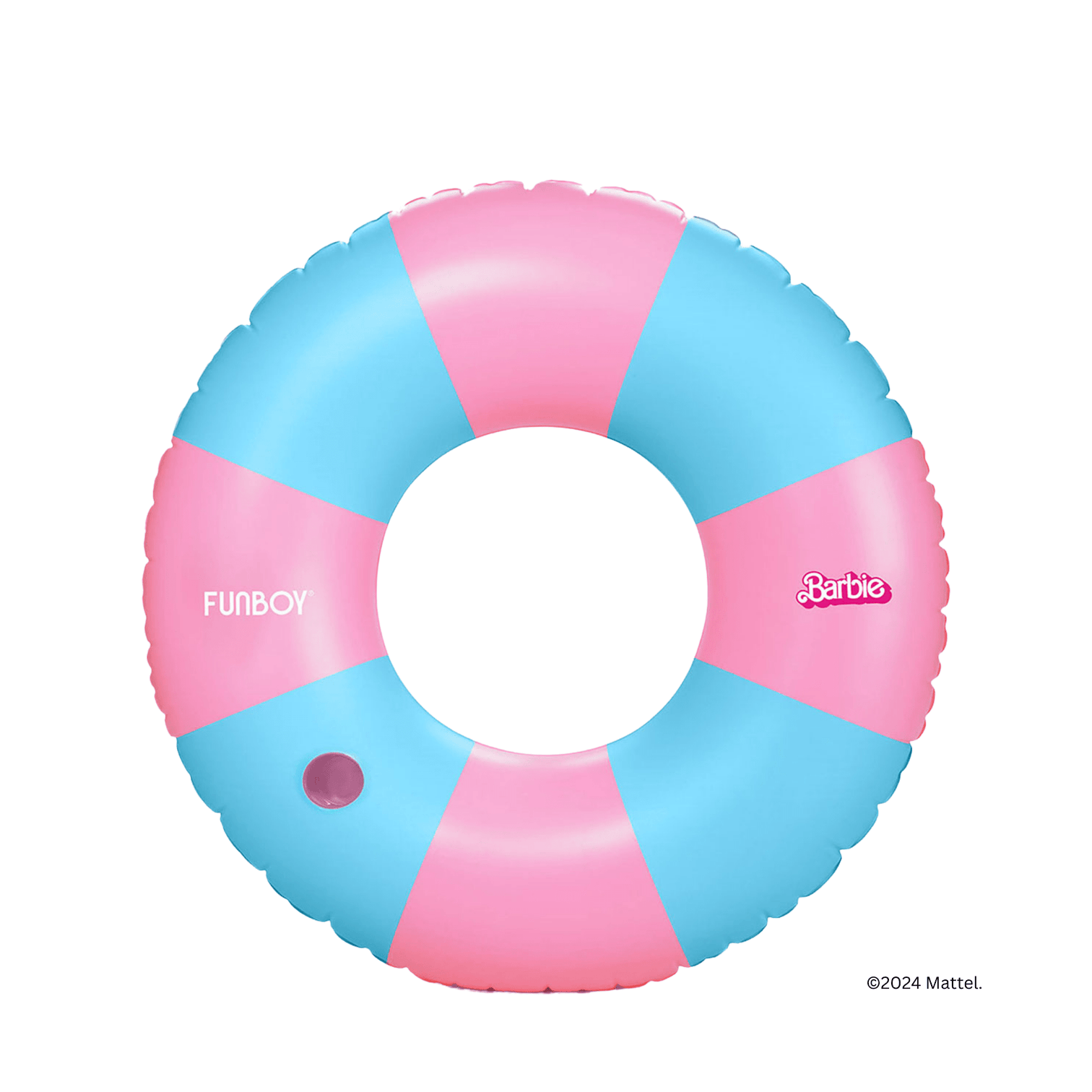 Pool Tube Float: Navy Blue & White, Striped - FUNBOY