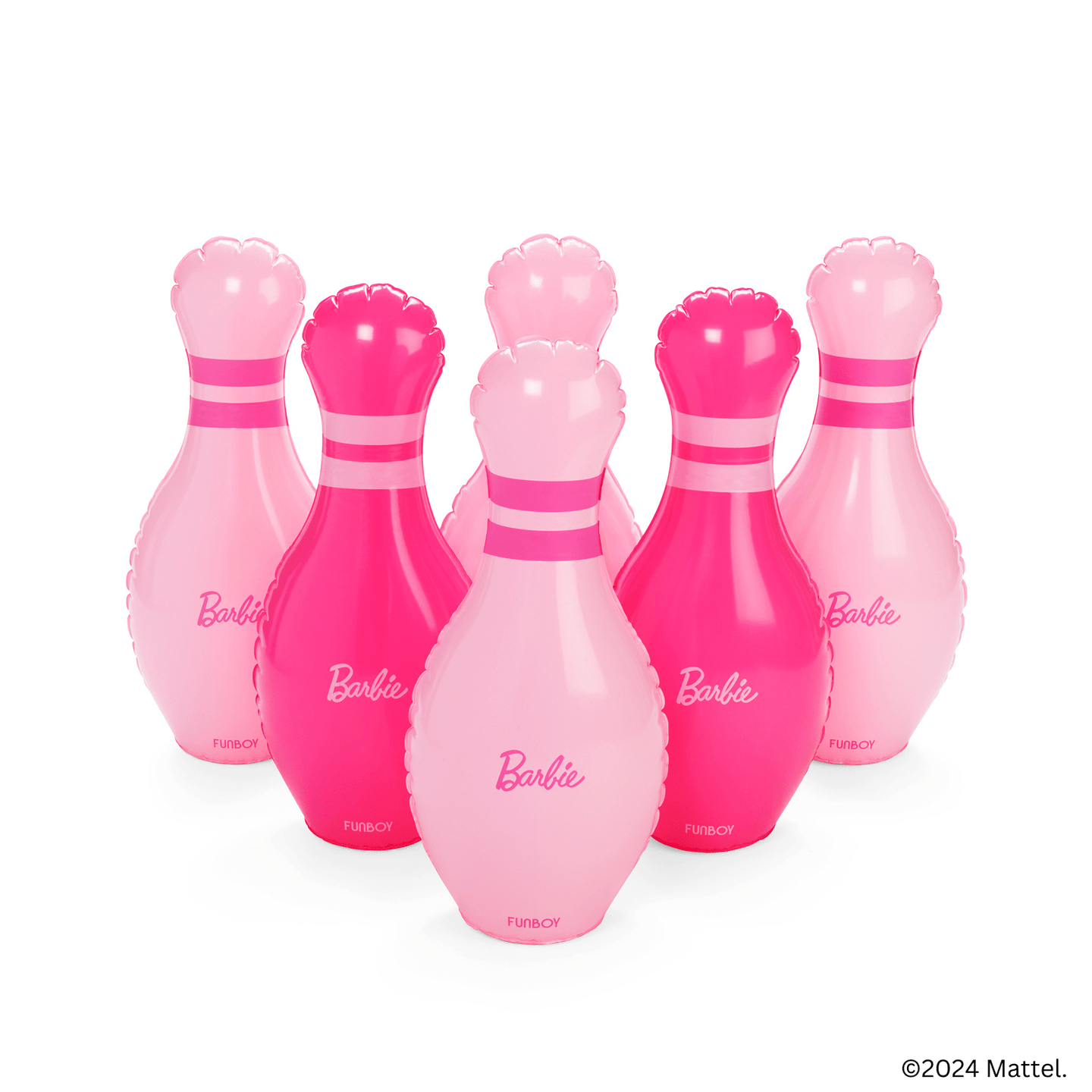 FUNBOY X Barbie™ Inflatable Backyard Bowling Set