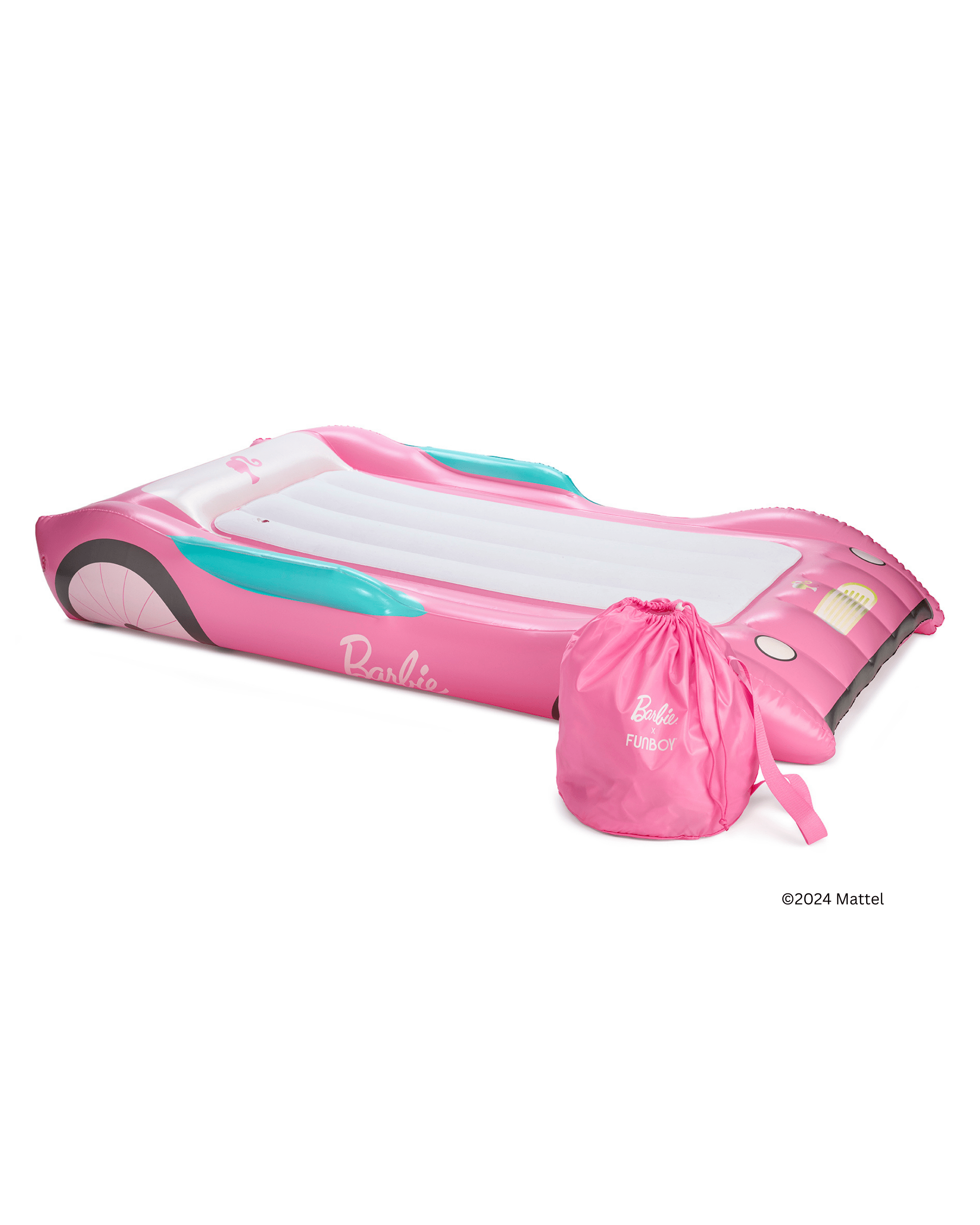 Barbie Inflatble Barbie Bed: Inflatable Kid's Sleepover Bed - FUNBOY