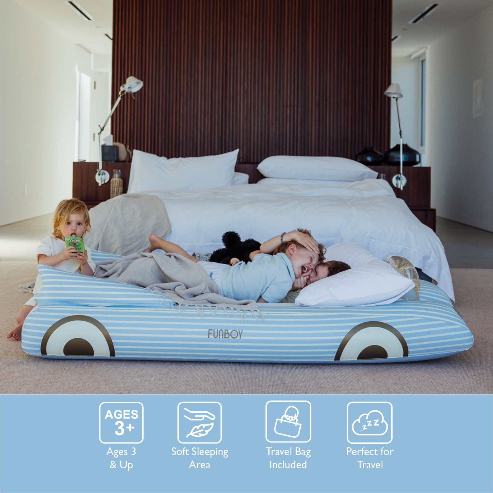 Child Inflatable Bed Sleepover Beds - Kids Air Mattress - FUNBOY