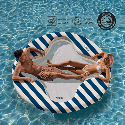 Water Hammock Swim Platform. 4 person capacity. Patent Pending. Next Gen High pressure material