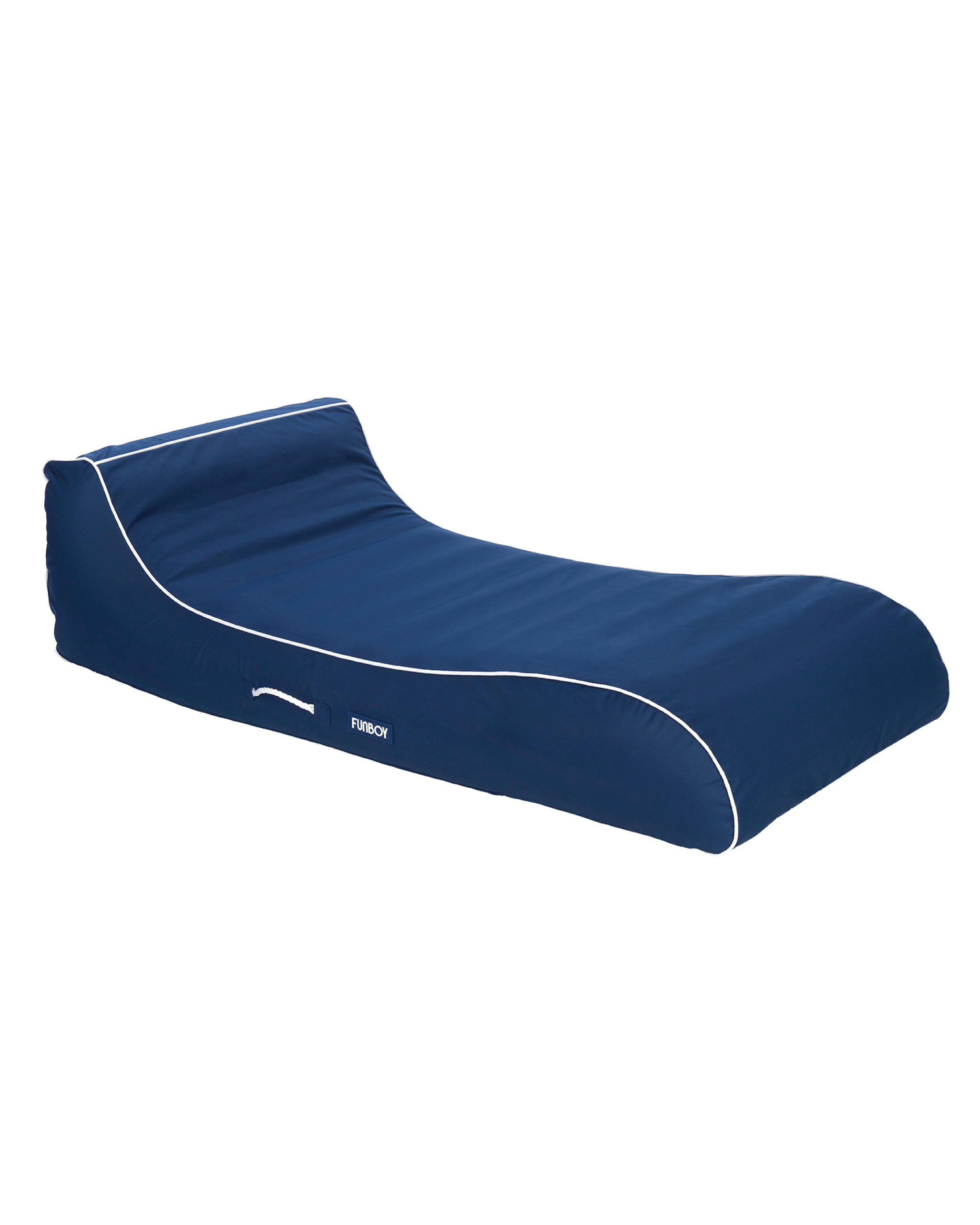 Fabric Covered Pool Float - Navy Sunbed Lounger - FUNBOY