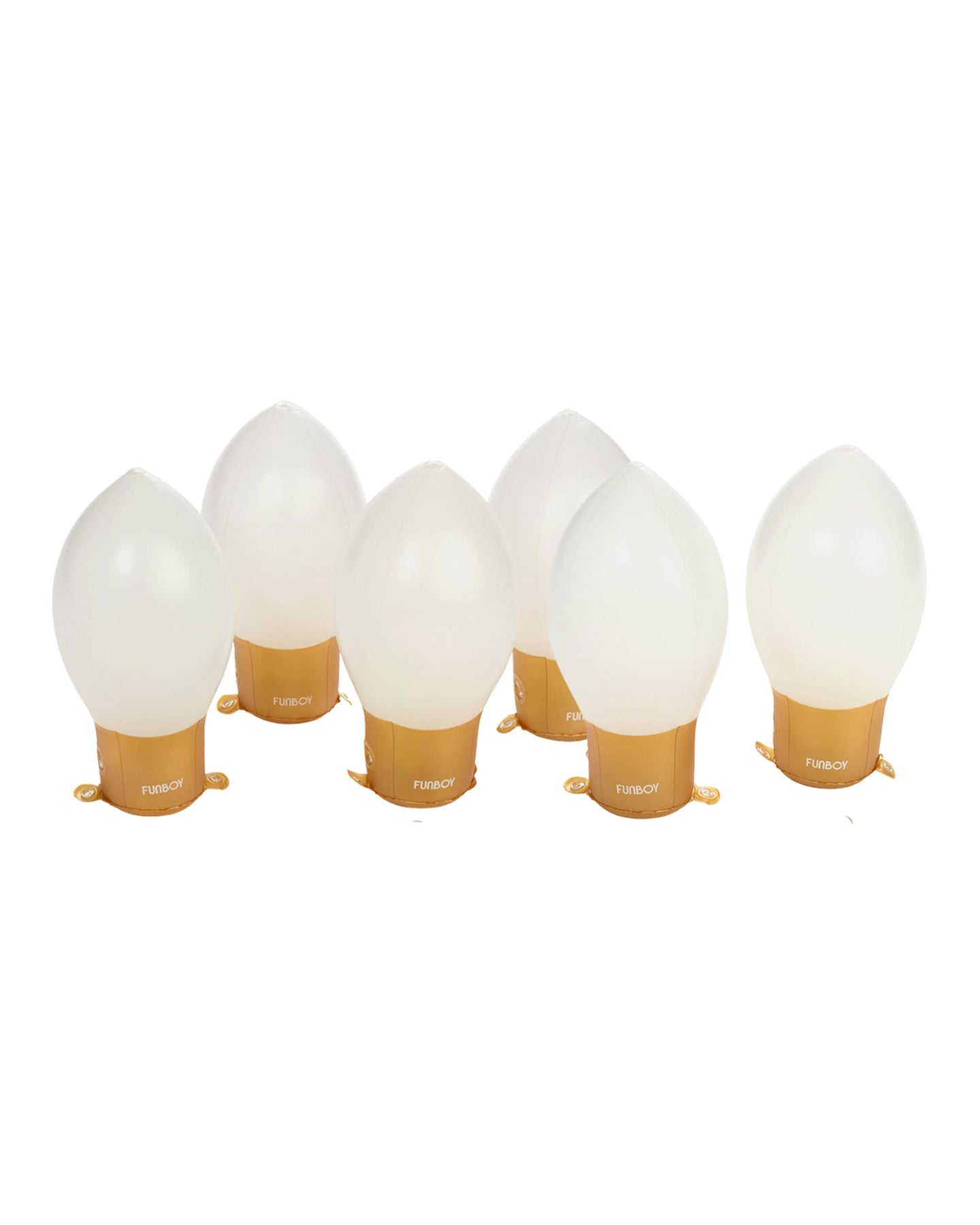 Inflatable Light Up Christmas Bulb Decor - 6 Pack