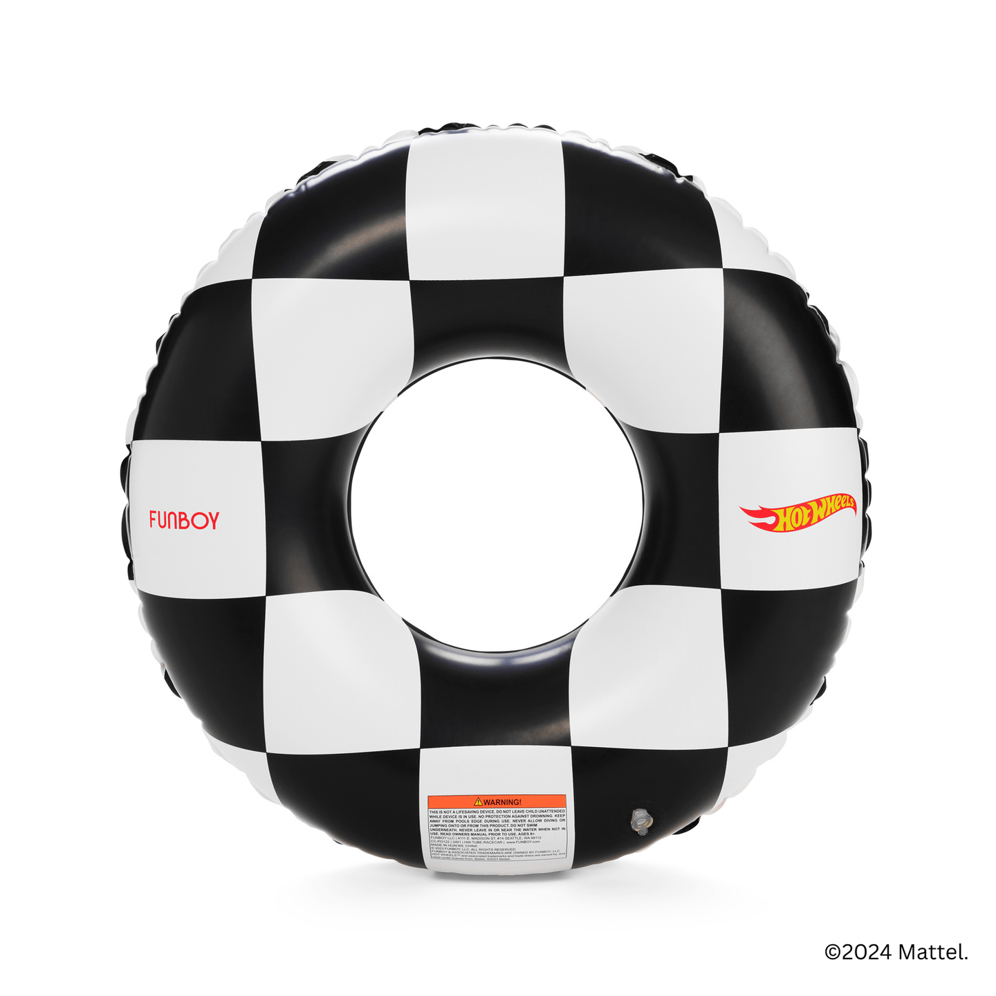 Hot Wheels Kids Checkered Flame Tube Float (Reversible)