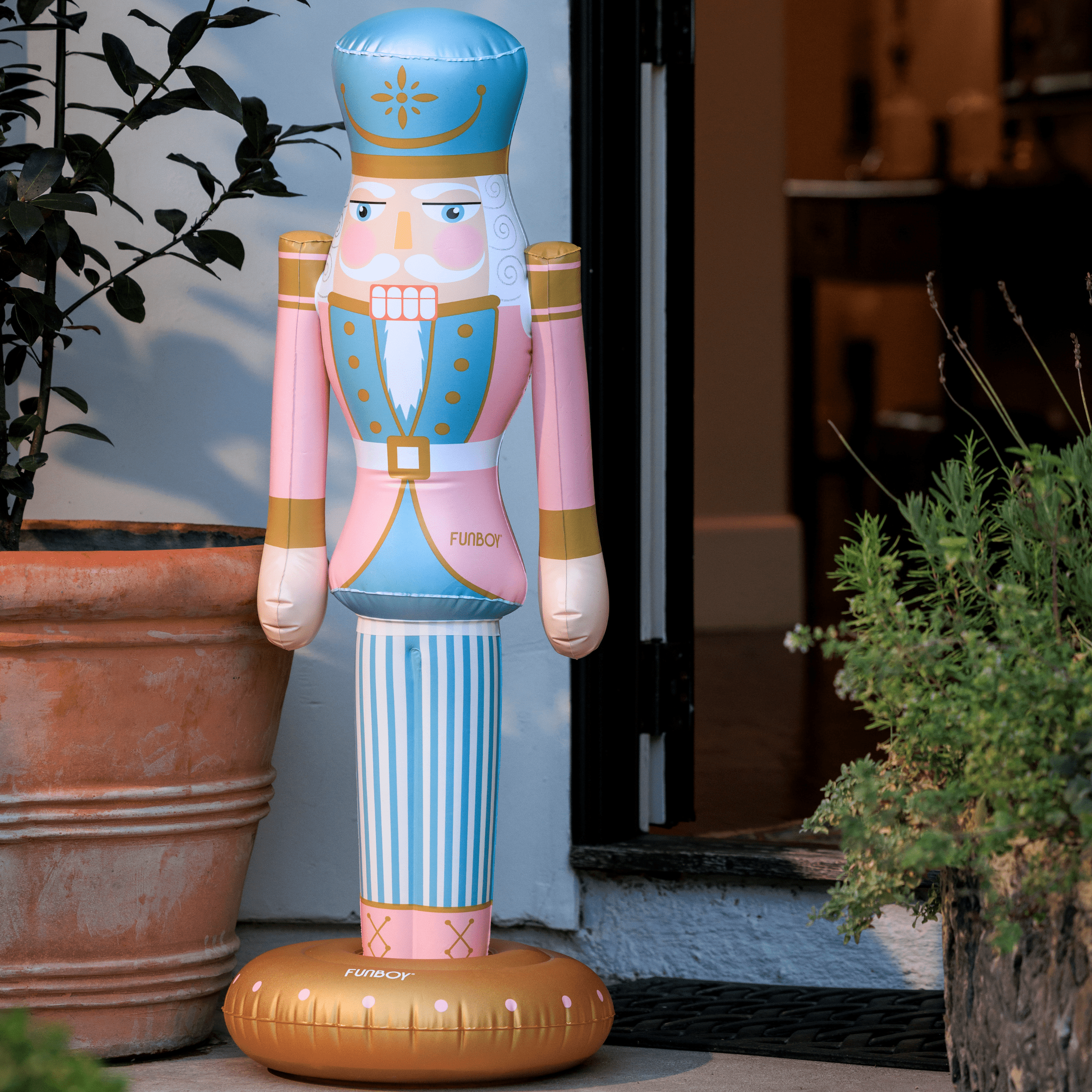 3.5 Ft Pink Inflatable Nutcracker