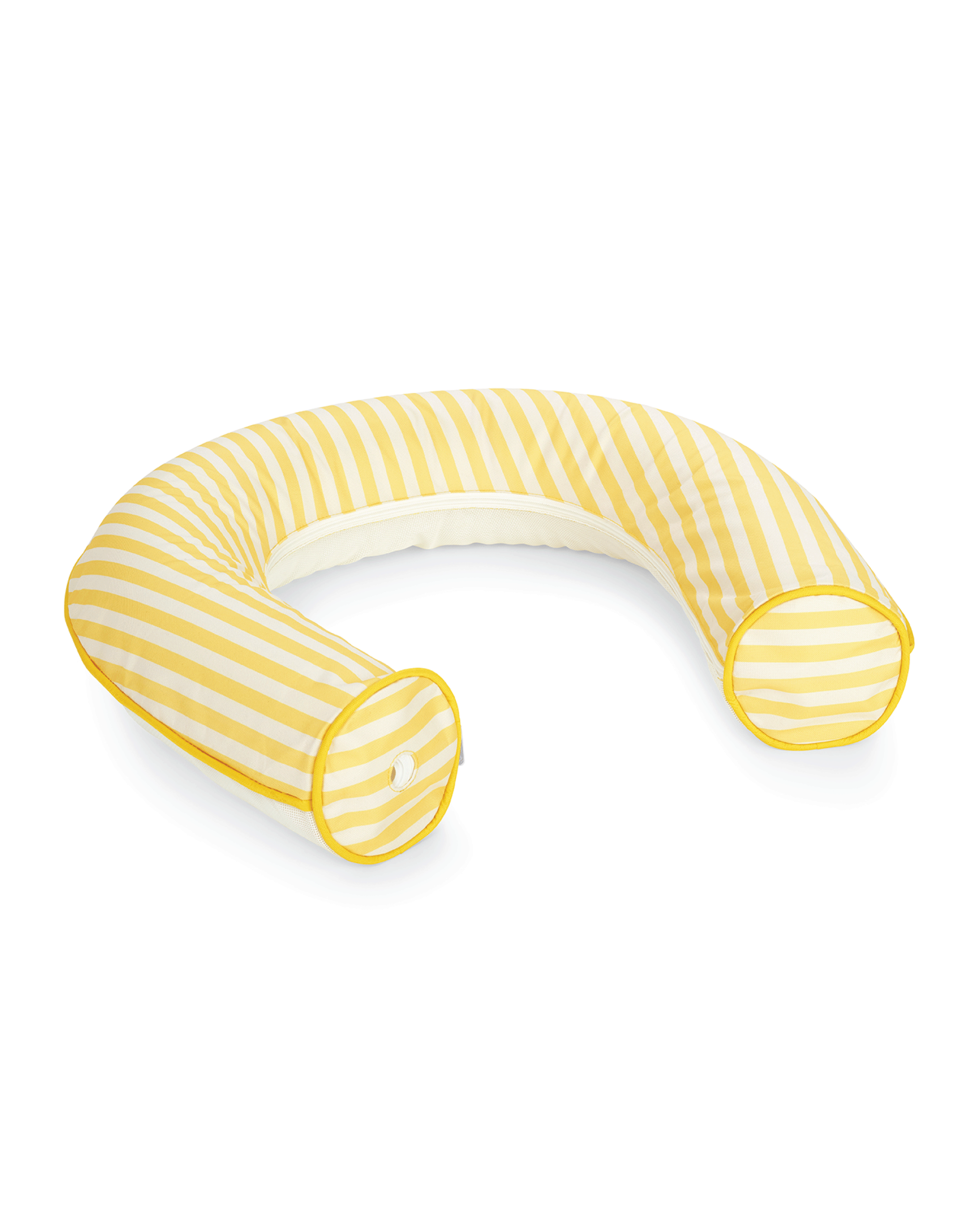 Yellow Stripe Cabana Fabric Noodle Float