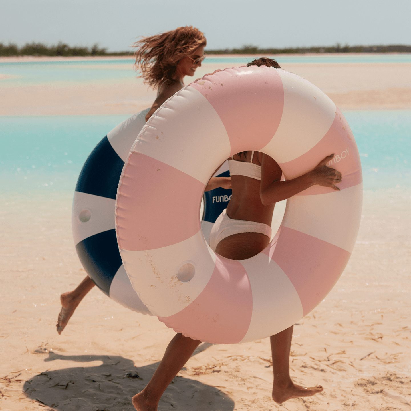 Vintage Style Classic Pool Tube Float - Pink