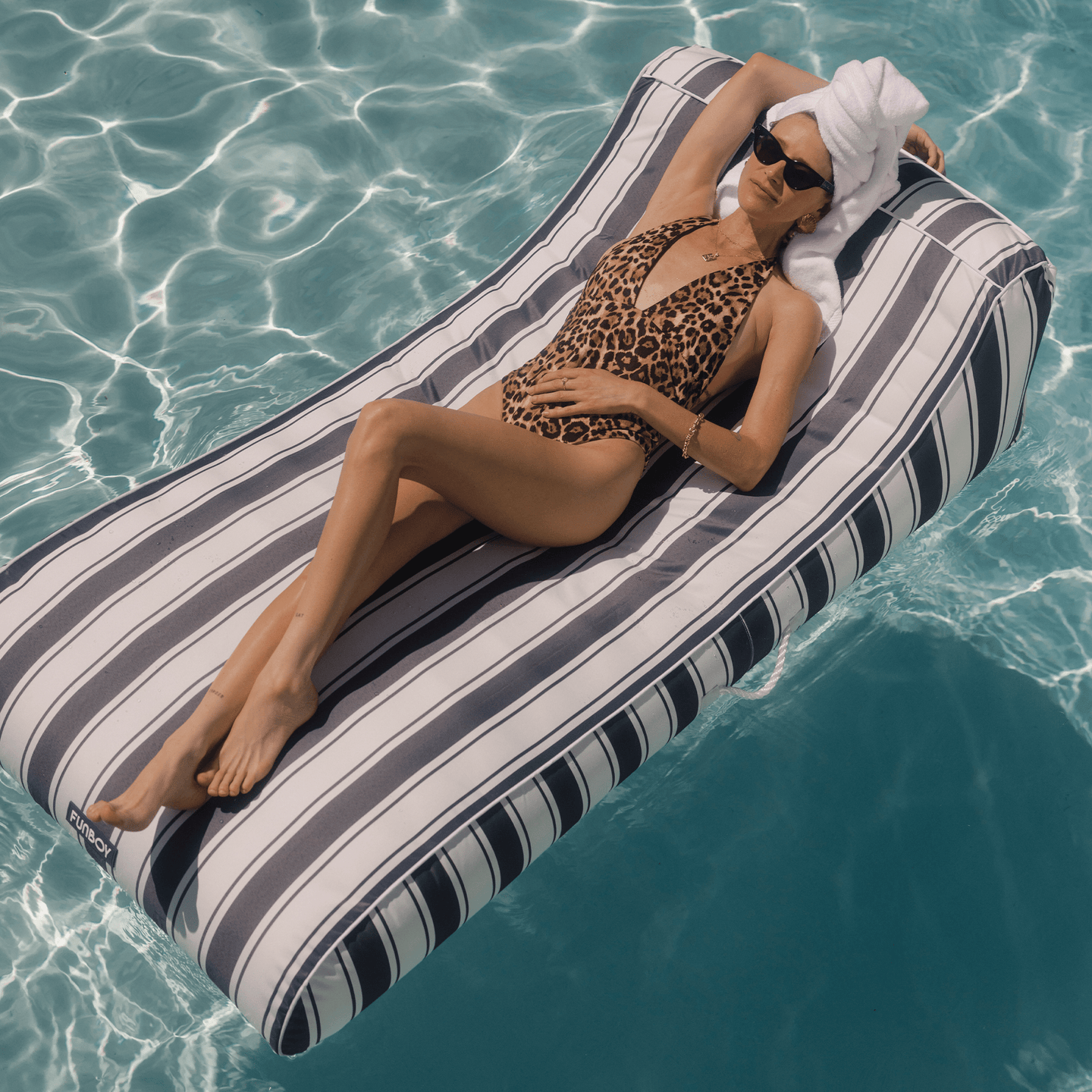 Lounge Chair Covered Pool Floats ?Pool Inflatable Fabric Covered