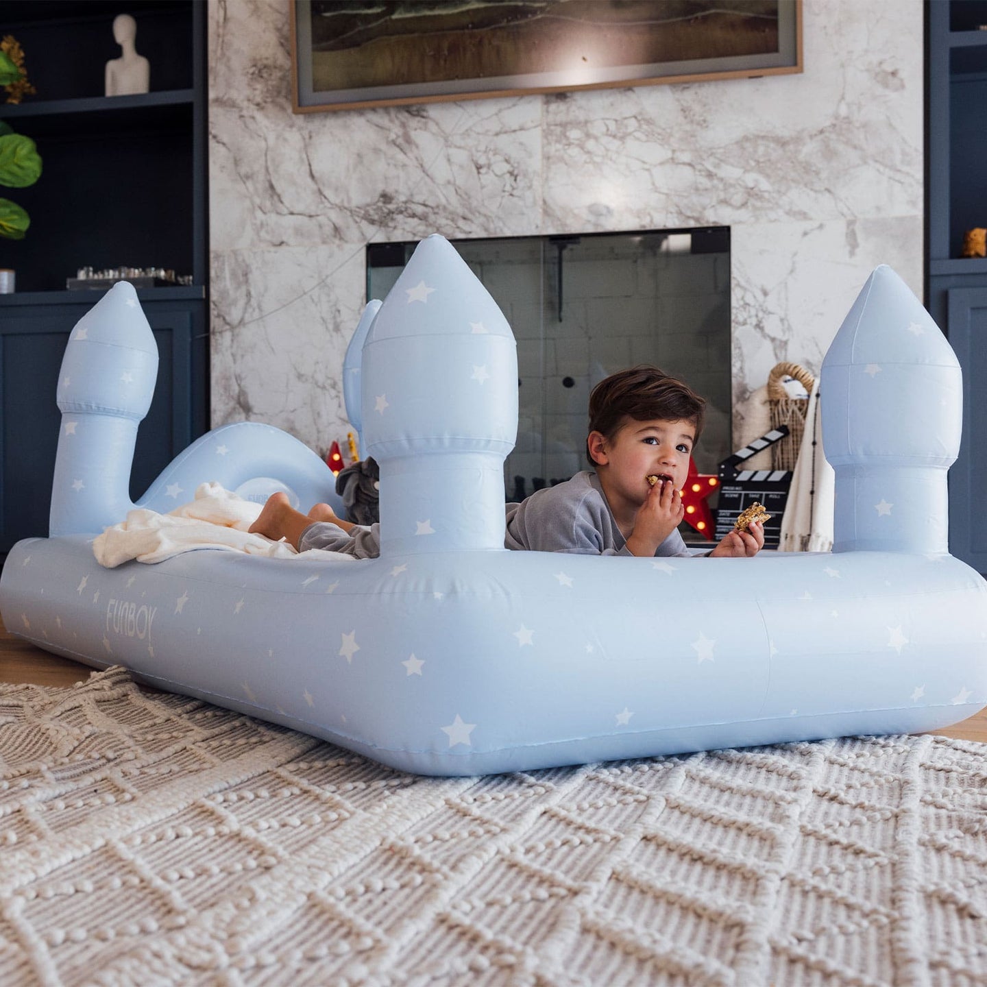 FUNBOY Blue Castle Bed Sleepover Bed