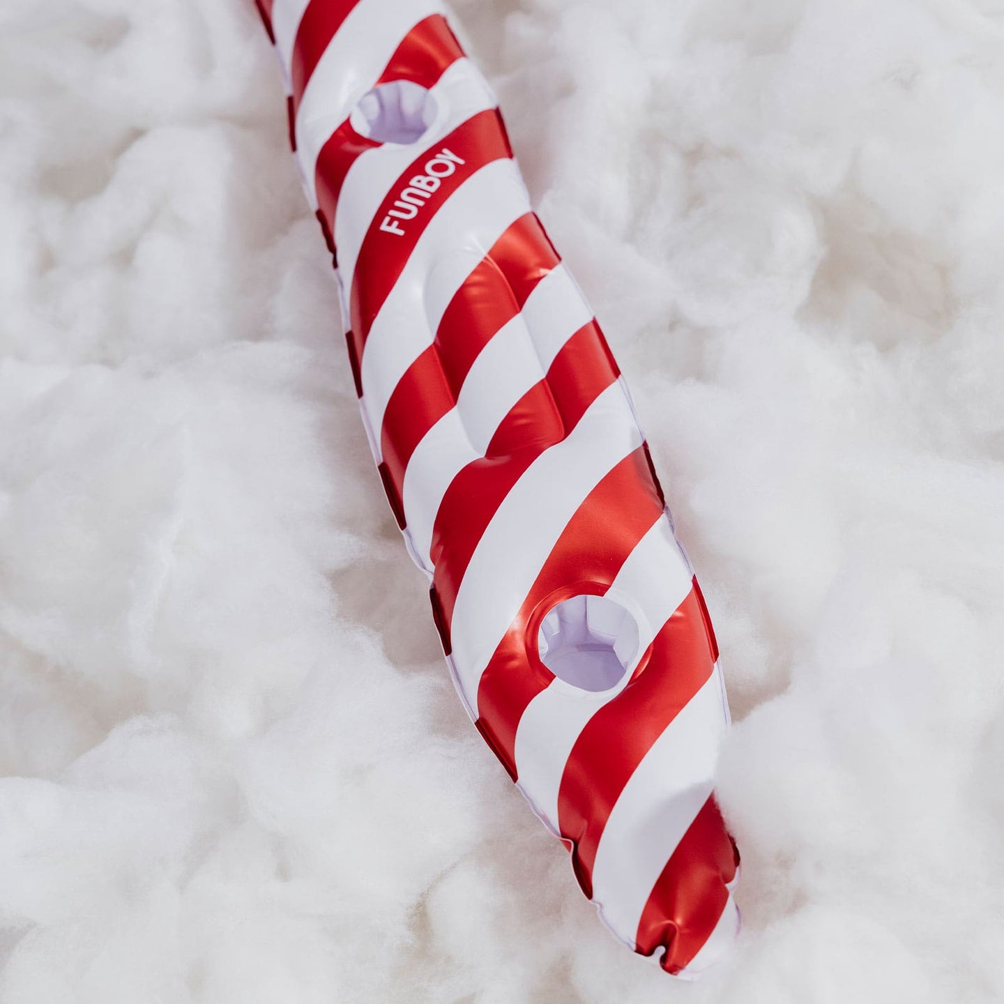 Red & White Striped Candy Cane ShotSki® with four shot glasses