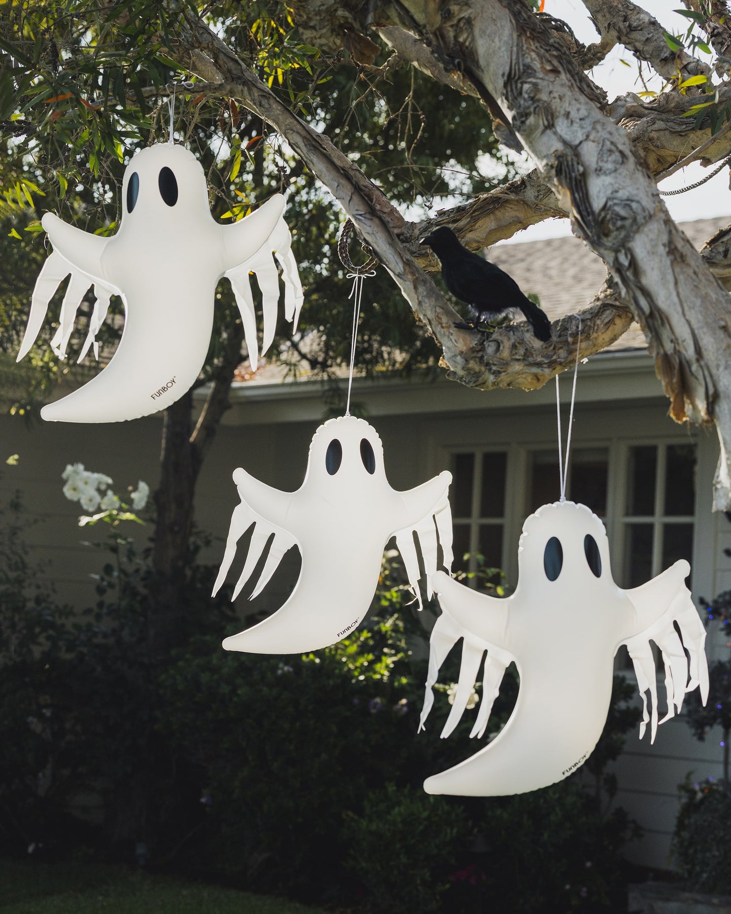 Inflatable Halloween Decorations - Hanging Ghost 3 pack