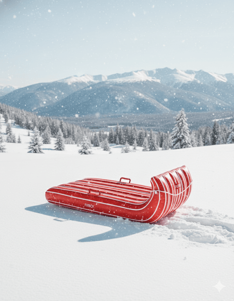Toboggan Snow Sled