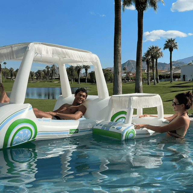 Golf Cart Pool Float + Golf Cart Cooler Bundle - FUNBOY