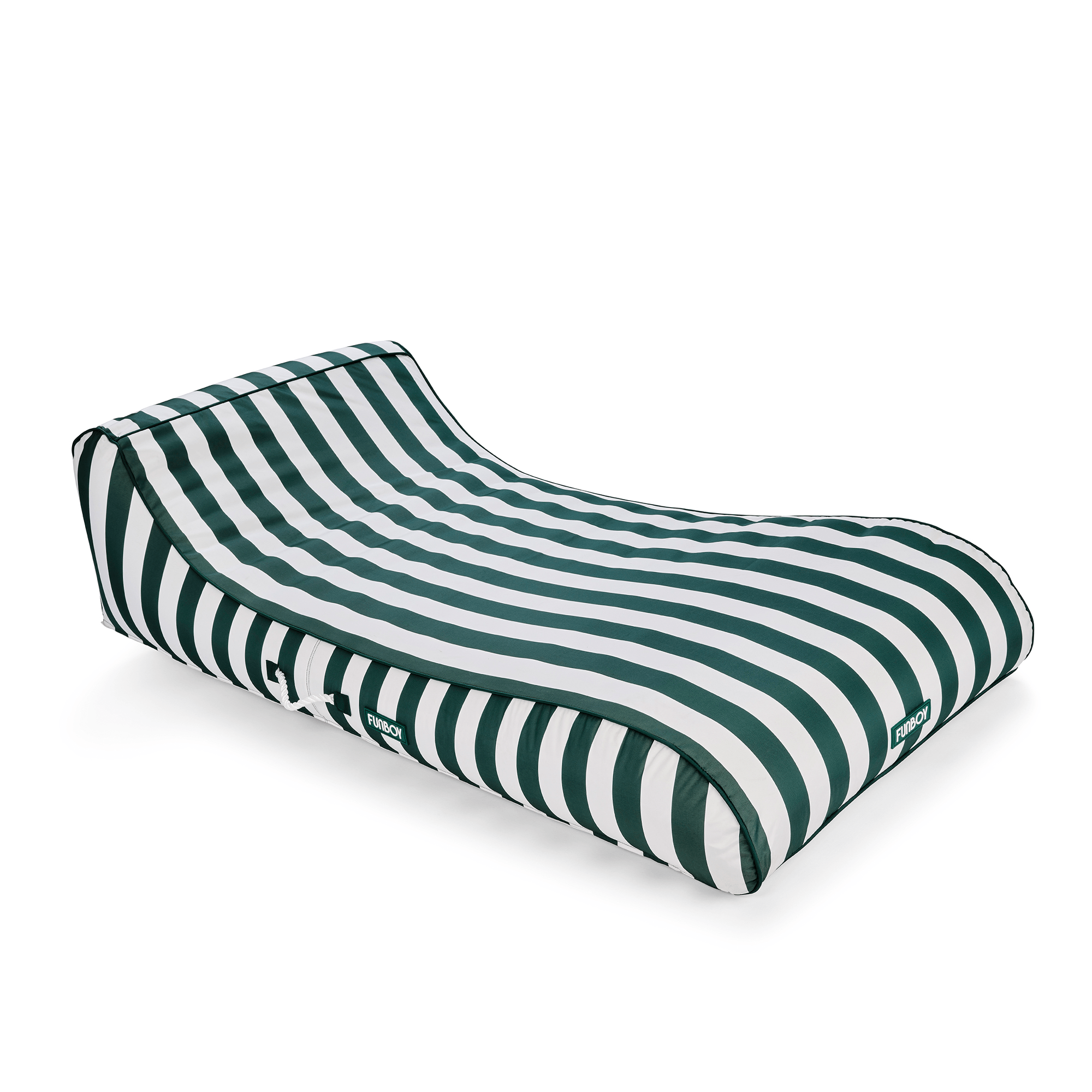 Fabric Covered Pool Float - Yellow Sunbed Lounger - FUNBOY