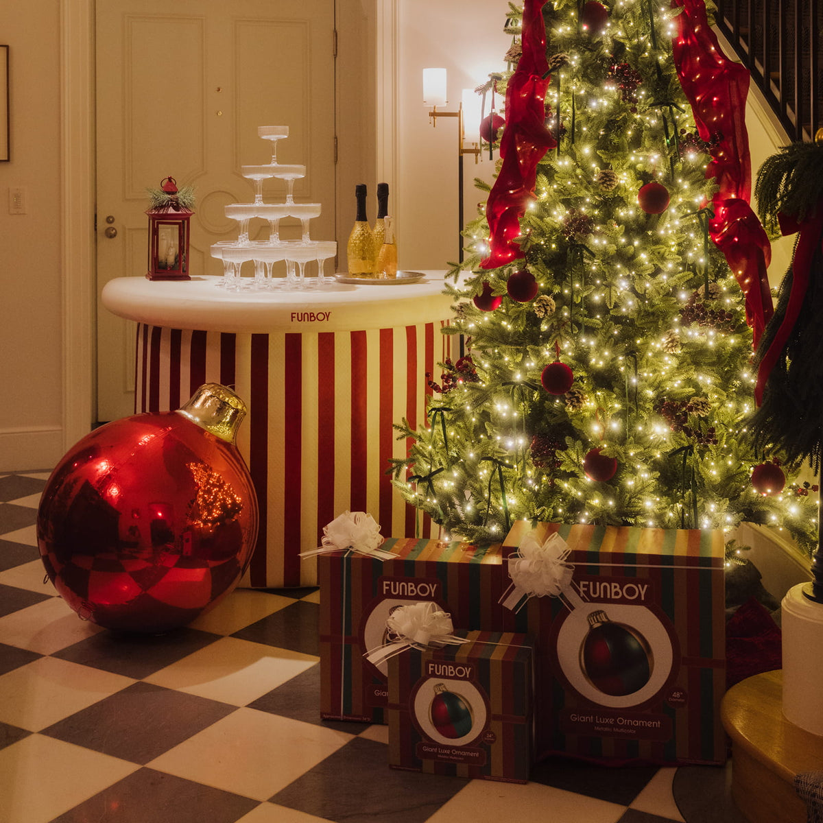 Inflatable Giant Christmas Ornaments