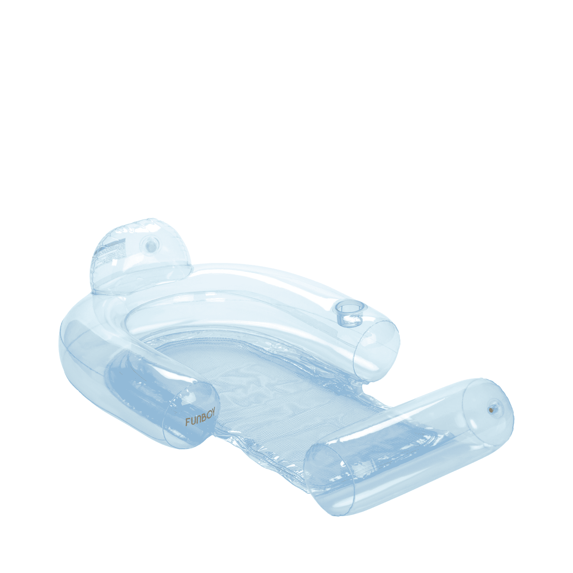 Clear Aqua Mesh Chair Pool Float - FUNBOY