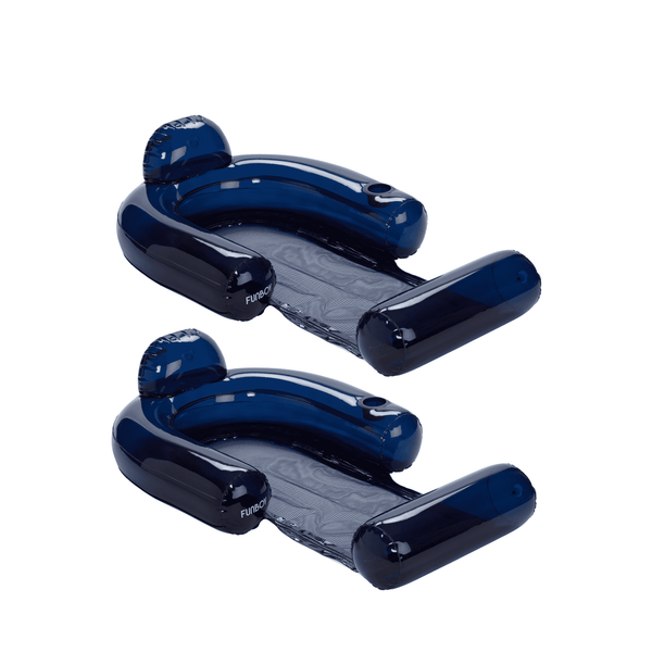 Navy Blue Mesh Chair Water Hammock Pack FUNBOY