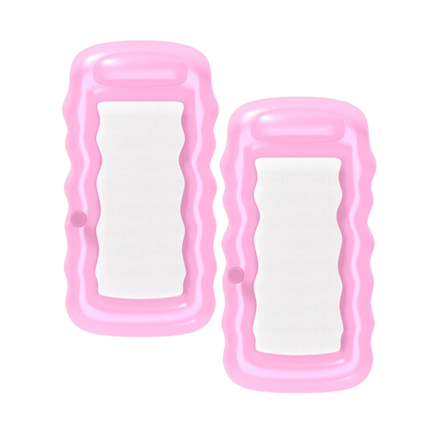 Best Pool Float - Clear Pink Mesh Lounger