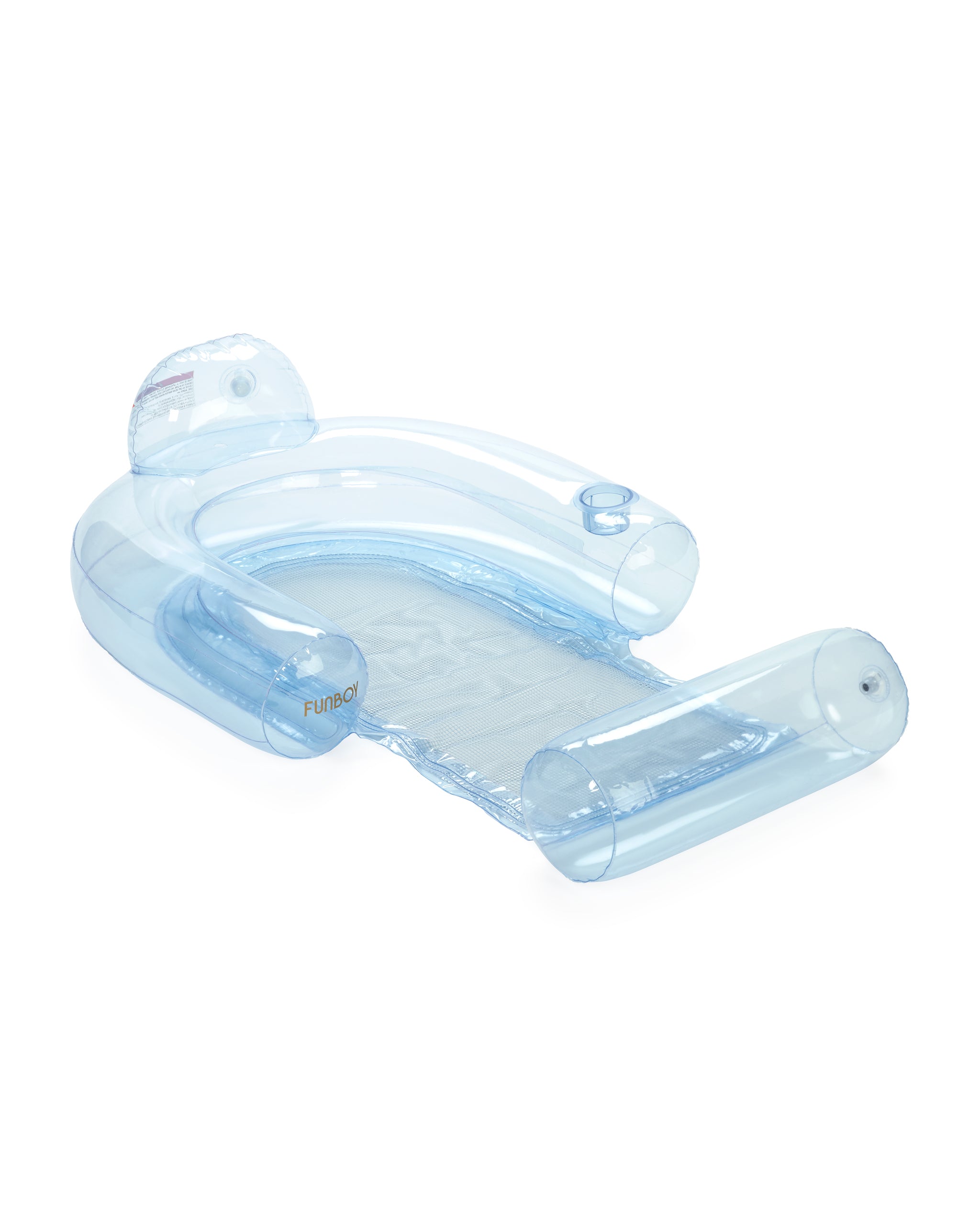Clear Pink Mesh Chair Pool Float & Water Hammock - FUNBOY