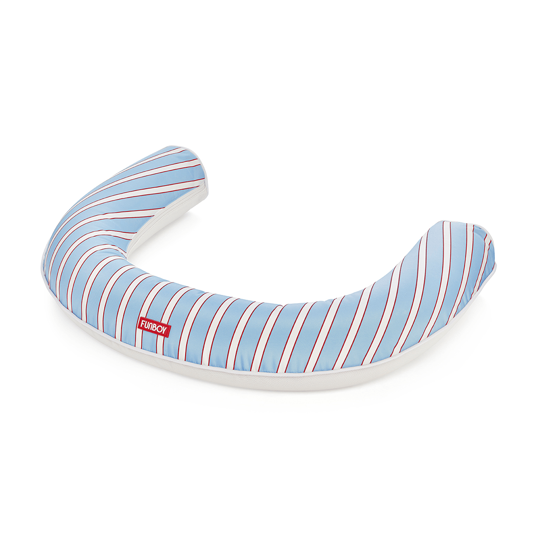 Blue, white and red fabric noodle - luxury Pool float by FUNBOY