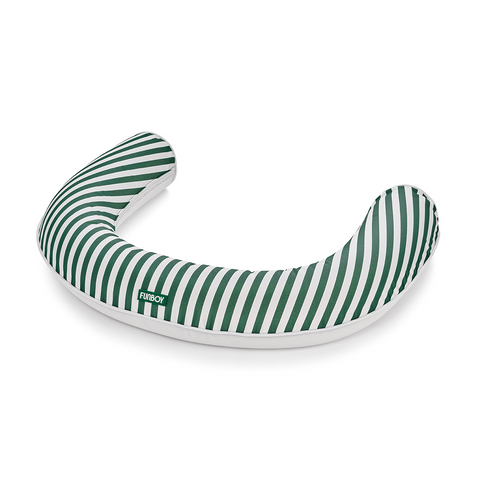 Luxury Fabric Cover Noodle, Green Cabana Stripe - FUNBOY