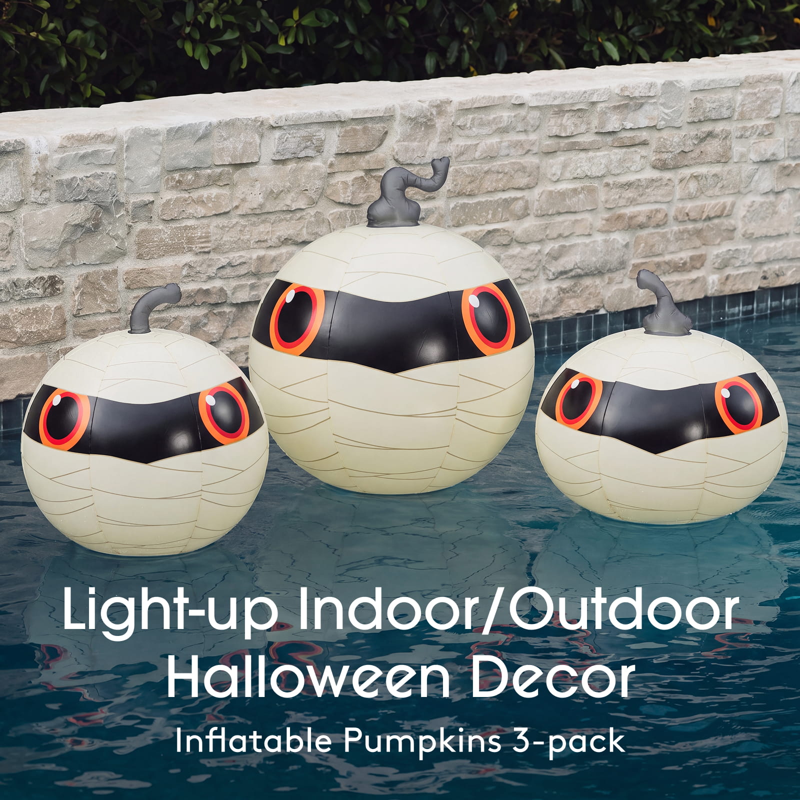 Outdoor Halloween Decor' and 'Inflatable Pumpkins 3-pack'.