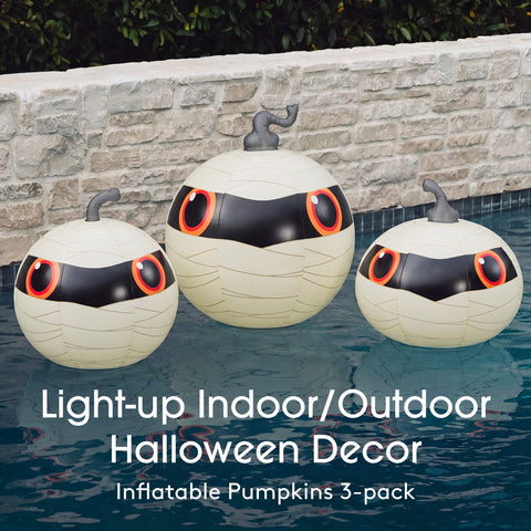 Outdoor Halloween Decor' and 'Inflatable Pumpkins 3-pack'.