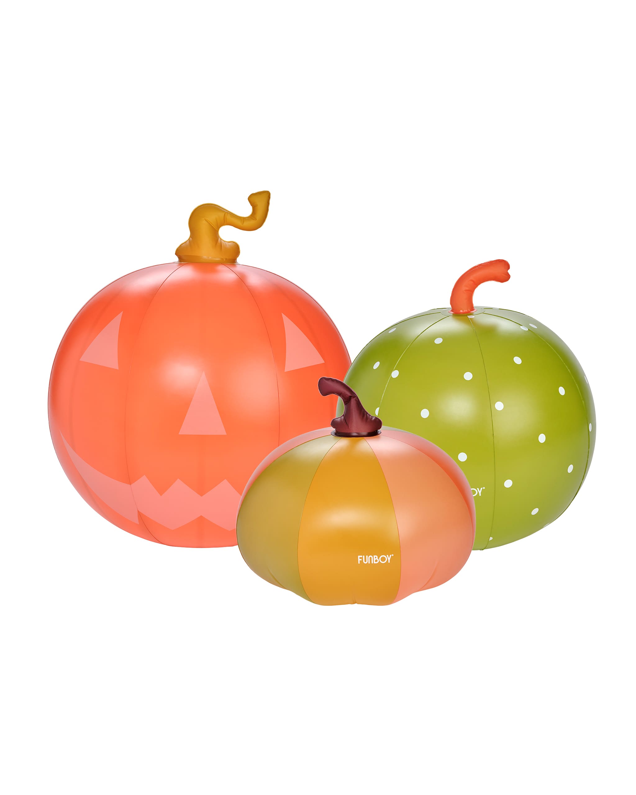 Inflatable Light Up Halloween Decor - Color Pumpkins 3 Pack